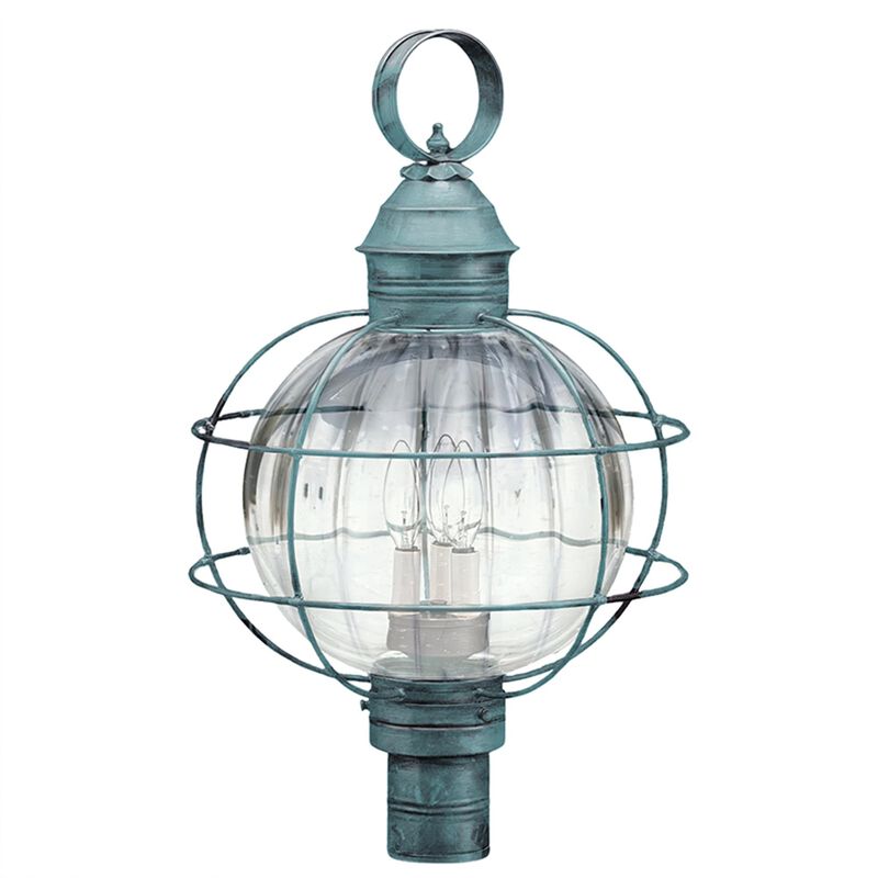 Onion 25 Inch 3 Light Outdoor Post Lamp by Northeast Lantern