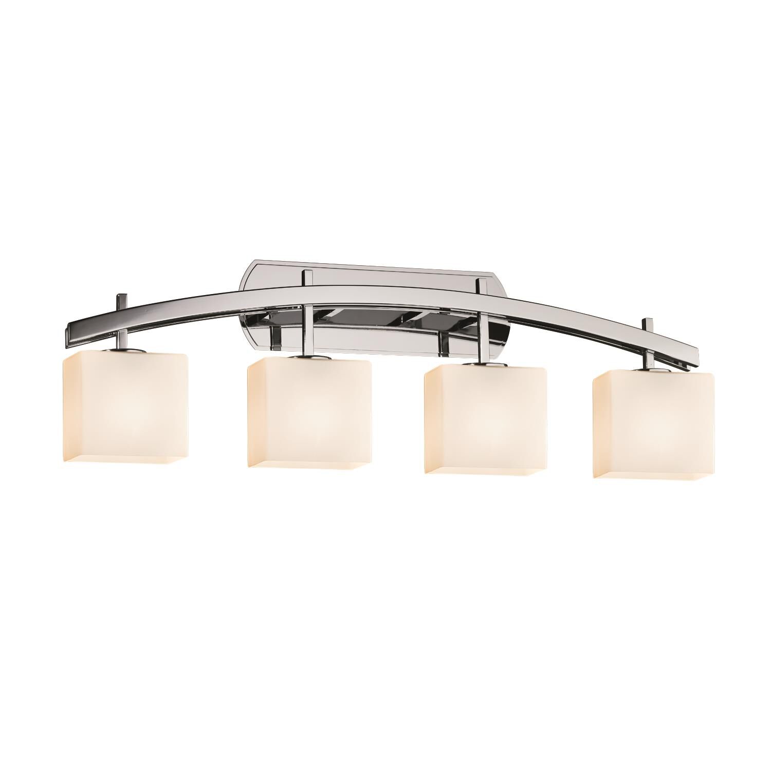 Fusion 35 Inch 4 Light Bath Vanity Light by Justice Design Group