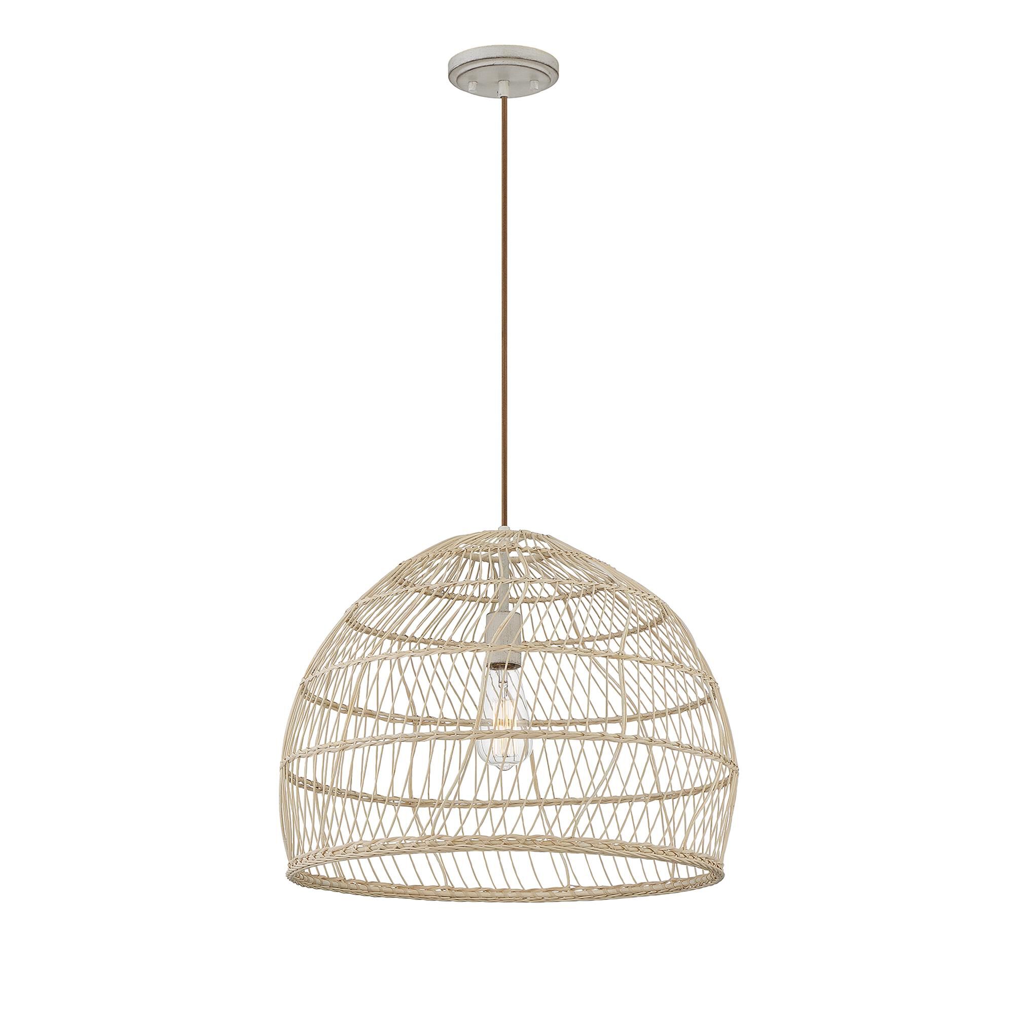 Shown in Natural Rattan With A Matching Socket finish and Natural Rattan shade