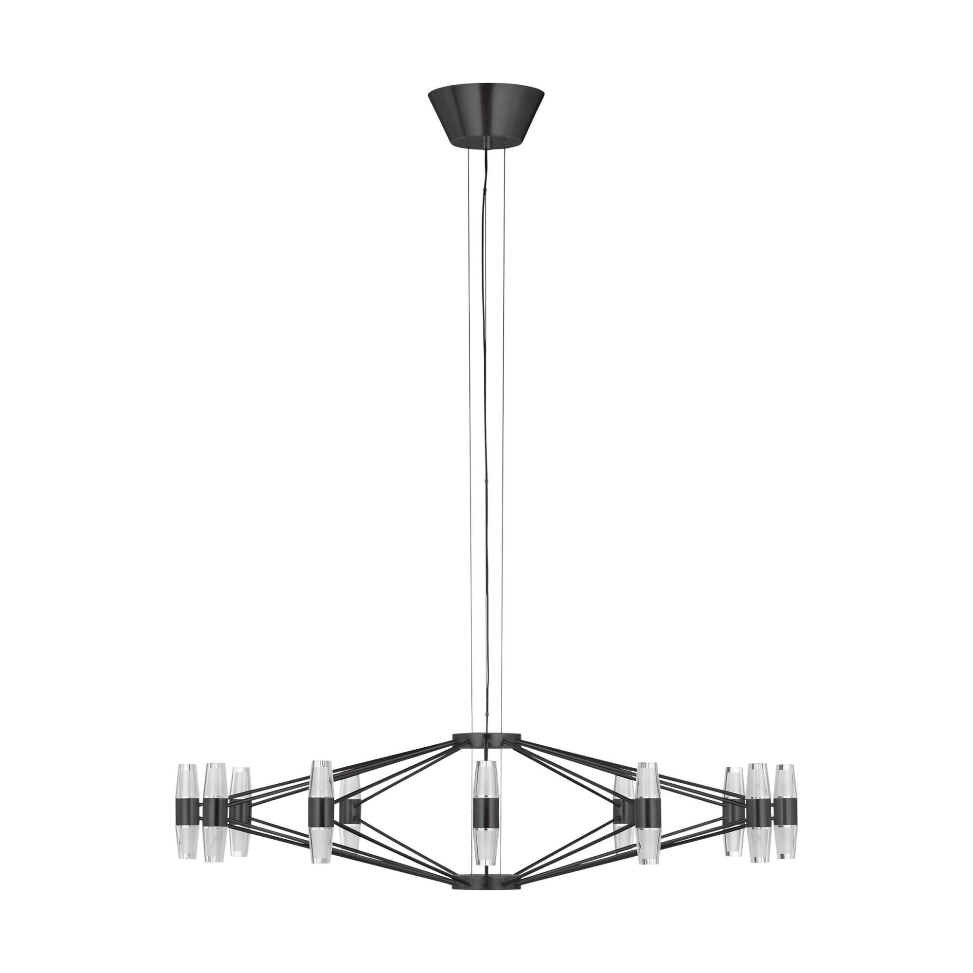 Sean Lavin Lassell 36 Inch 24 Light Chandelier by Visual Comfort Modern Collection