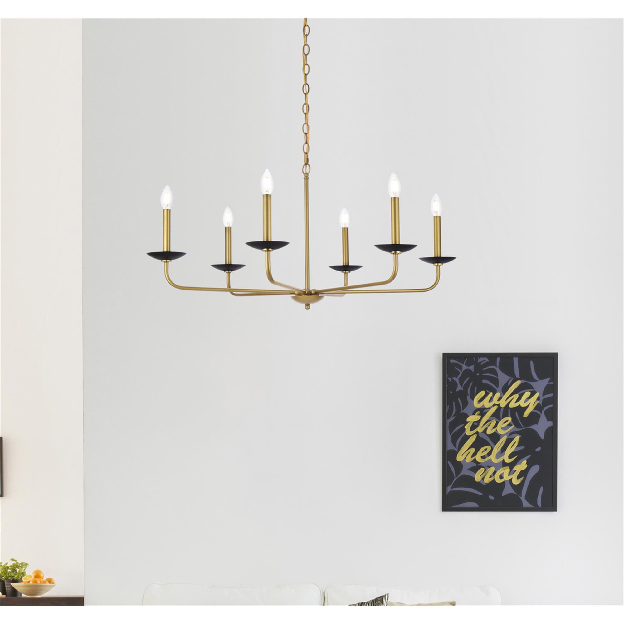 Shown in Black and Brass finish