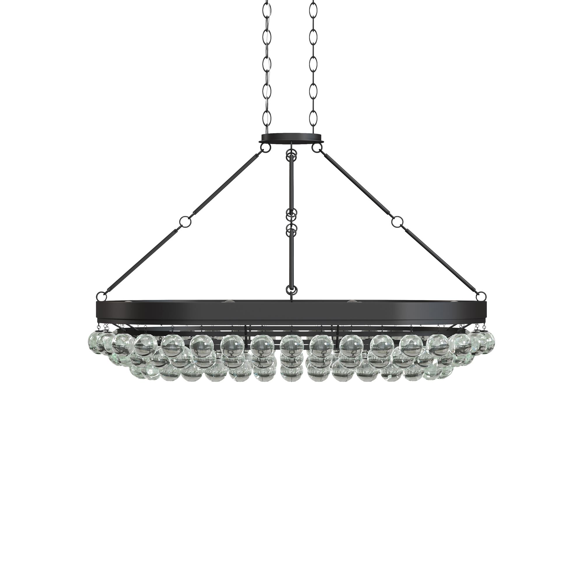 Balthazar 46 Inch 6 Light Semi Flush Mount,