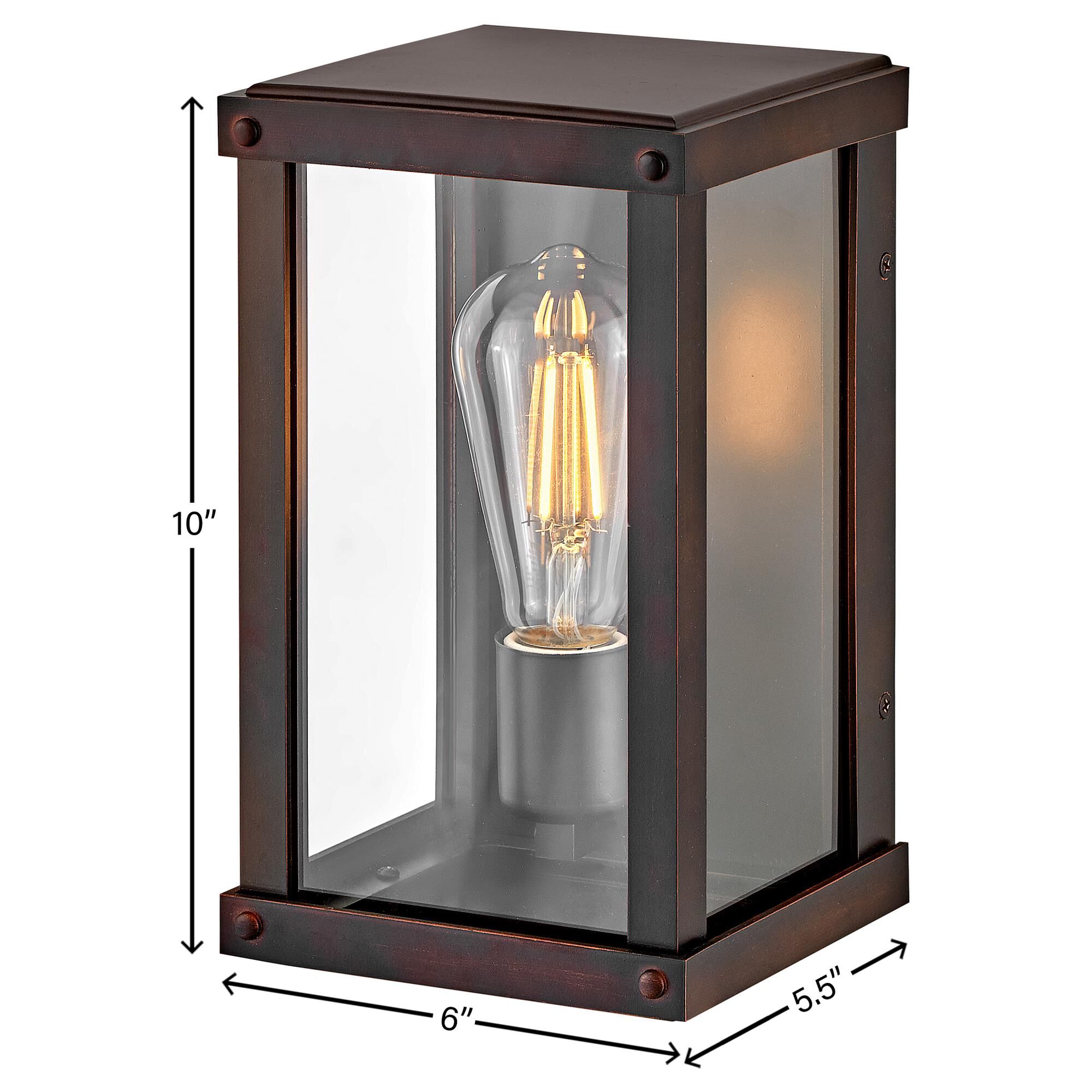 Hinkley Lighting Beckham 10 Inch Tall LED Outdoor Wall Light