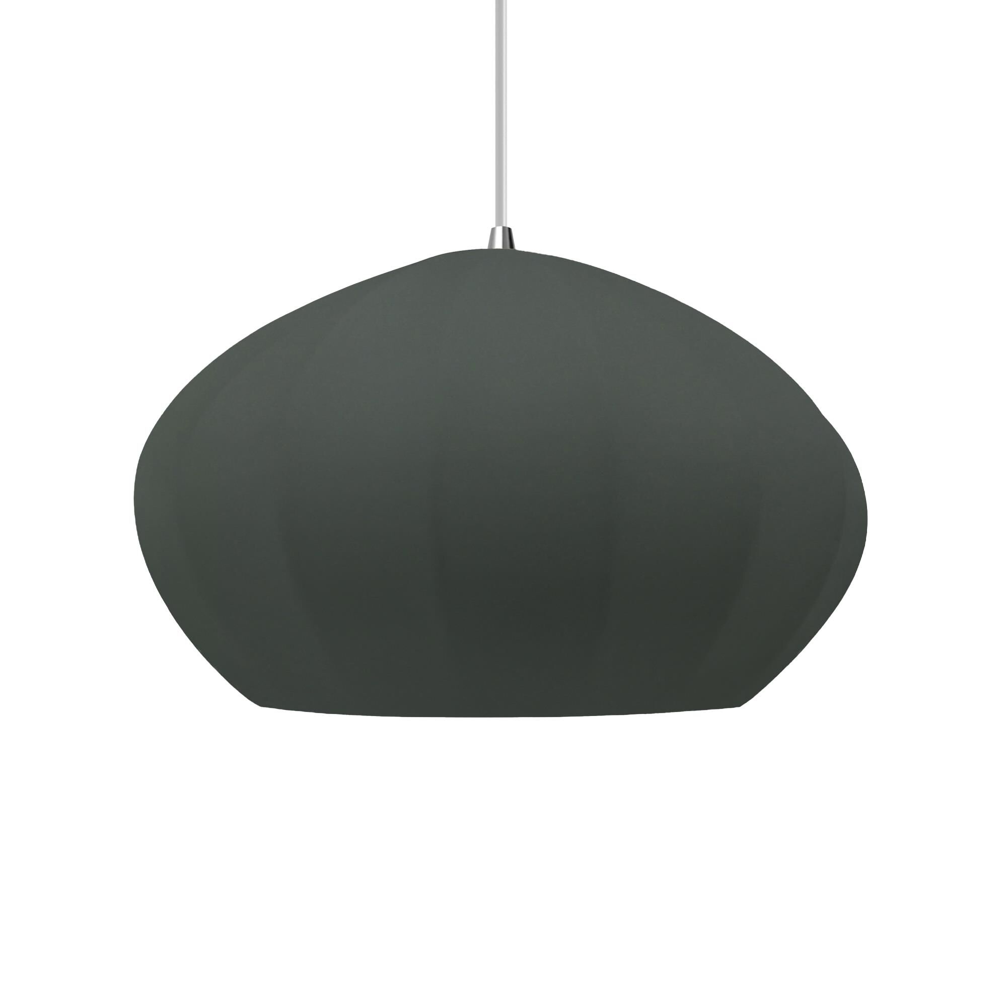 Shown in Polished Chrome finish and Pewter Green shade