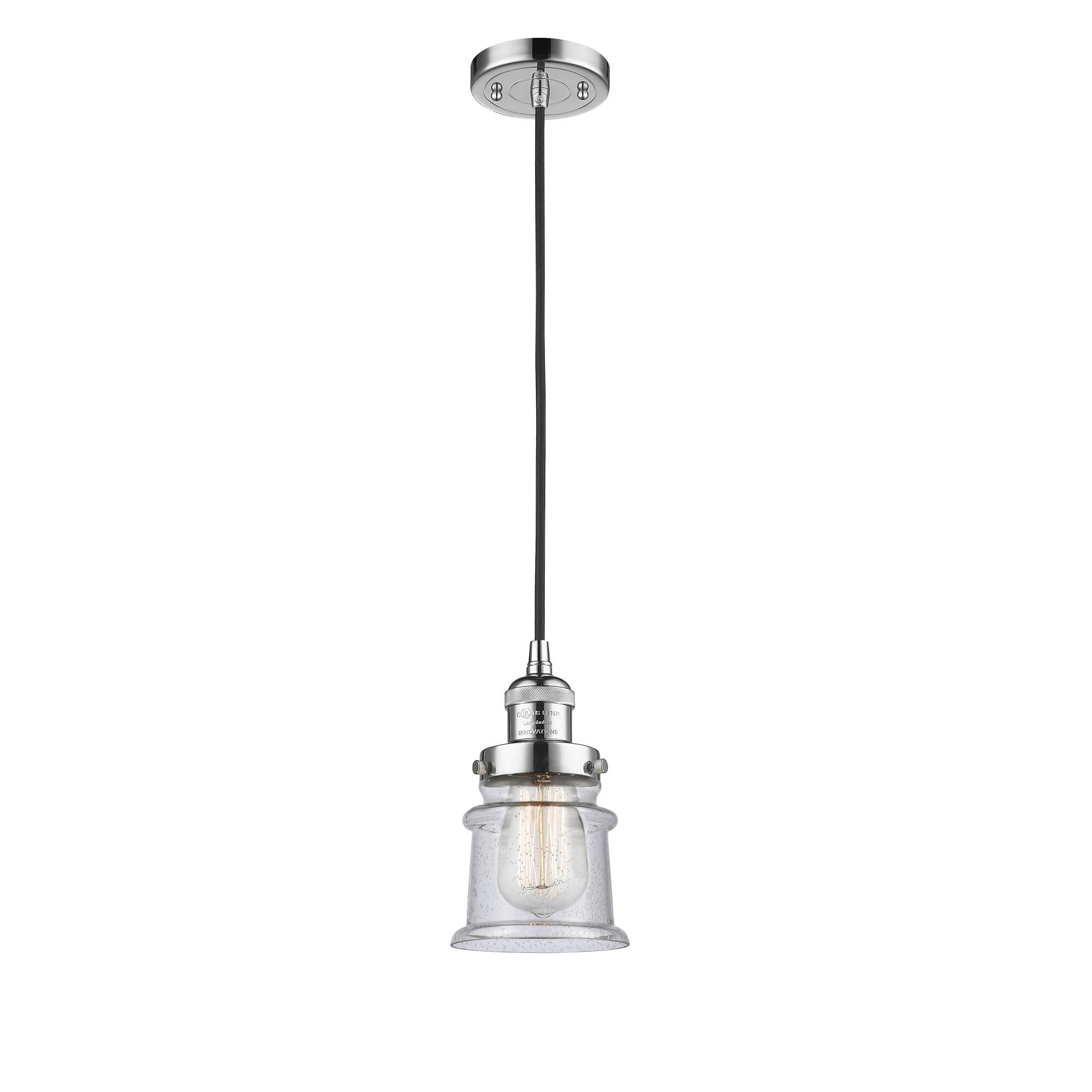 Shown in Polished Chrome finish and Seedy glass