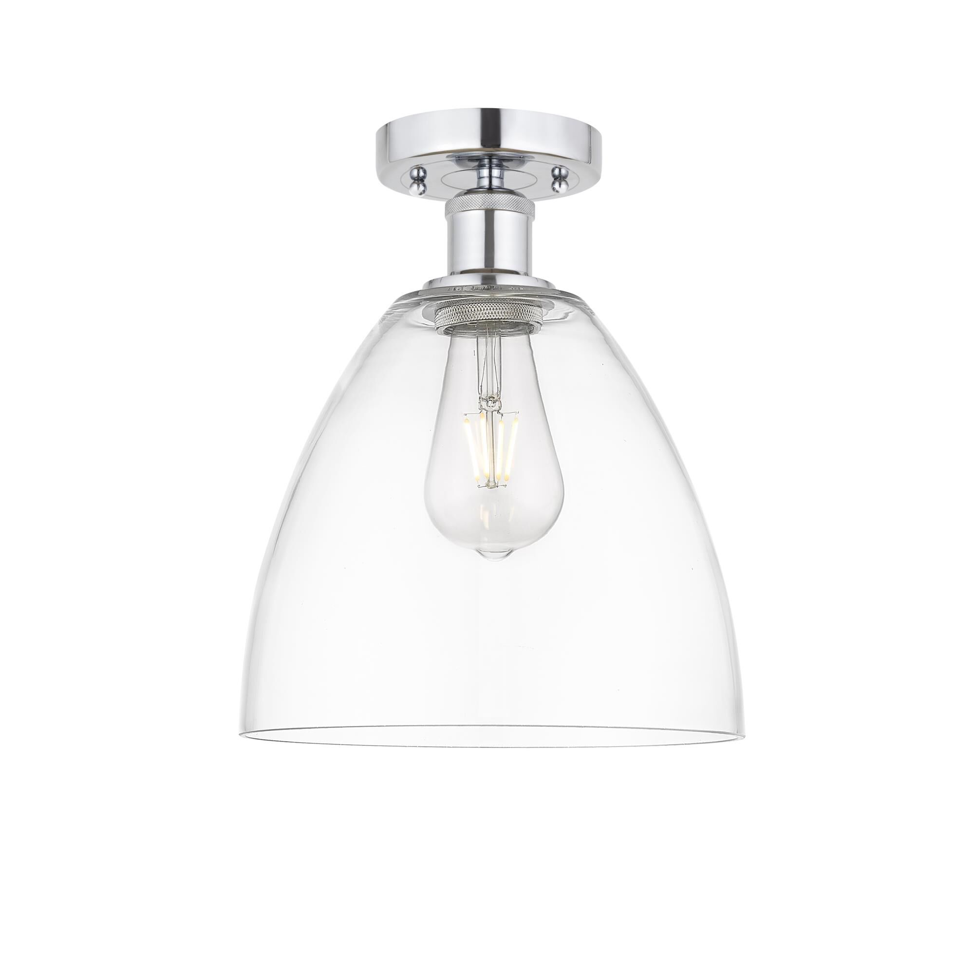 Bruno Marashlian Bristol Glass 9 Inch 1 Light Semi Flush Mount by Innovations Lighting
