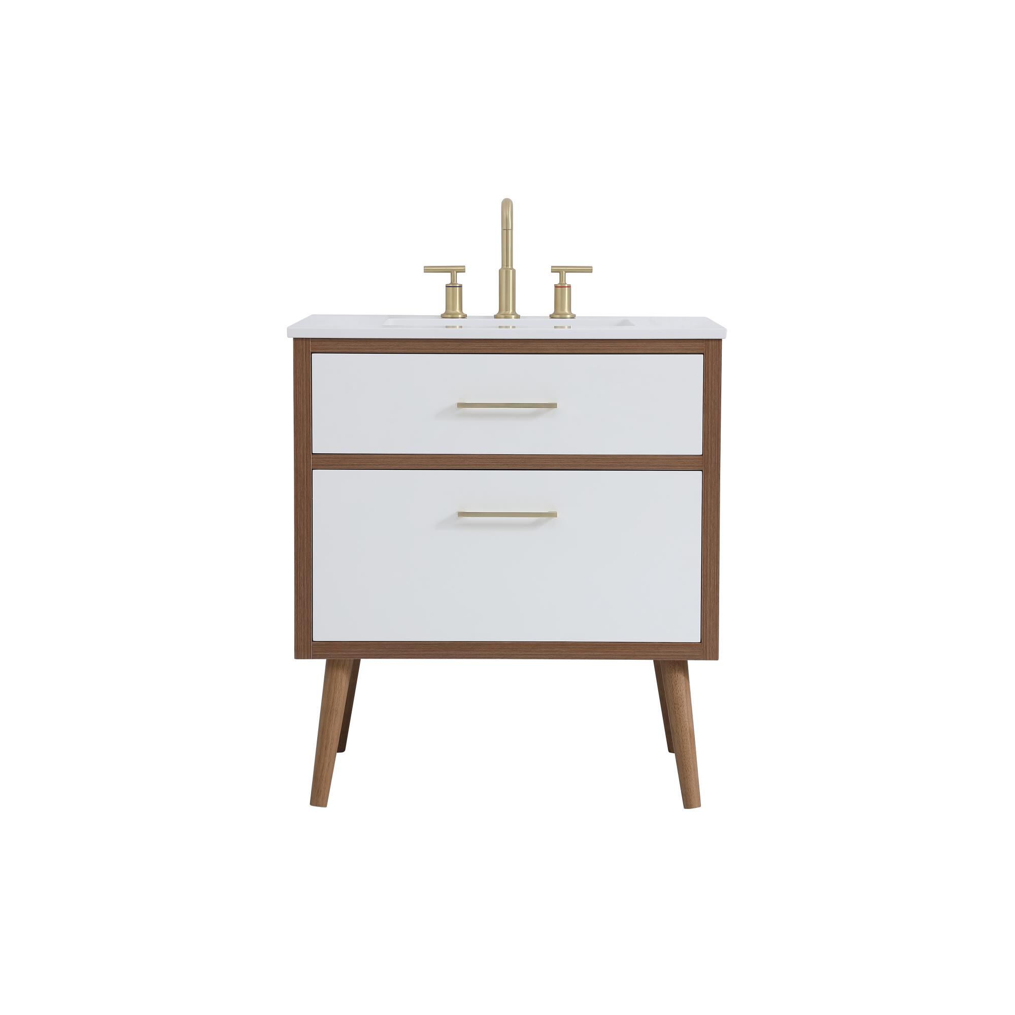 Shown in White And Gold With Ivory finish