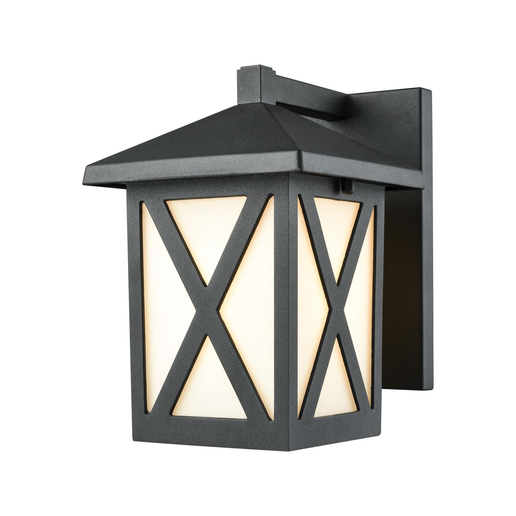 Lawton 8 Inch Tall 1 Light Outdoor Wall Light by ELK Lighting
