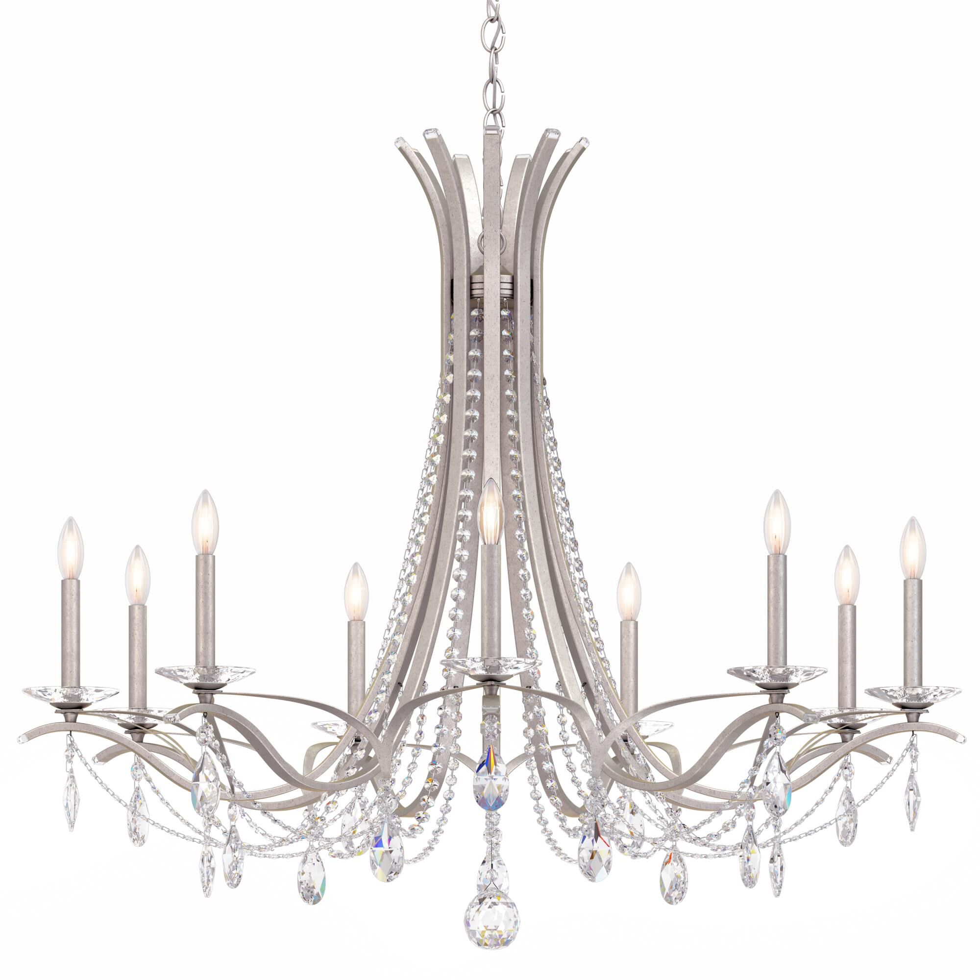 Shown in Antique Silver finish and Clear Heritage crystal