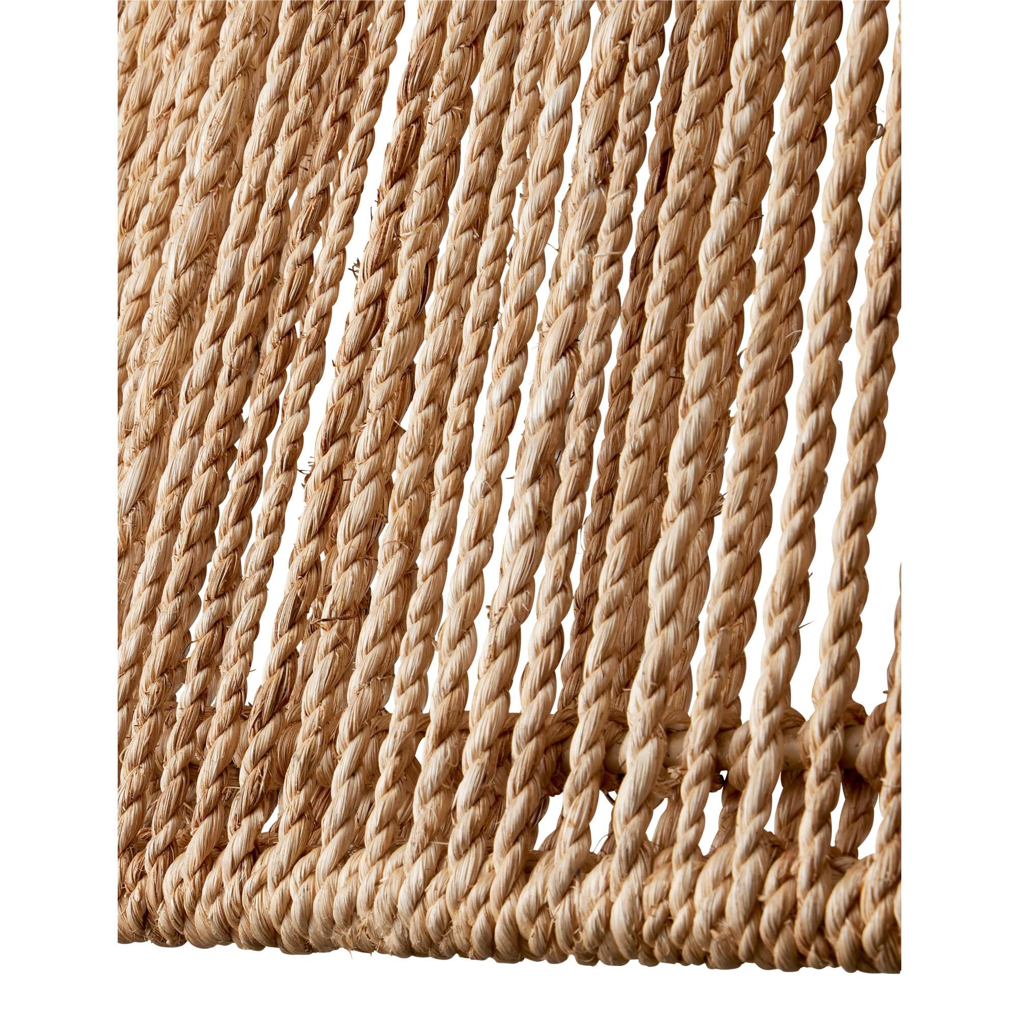 Shown in Natural finish and Abaca Rope shade