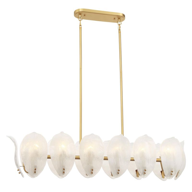 Orchid Medium Linear Chandelier by Metropolitan Lighting