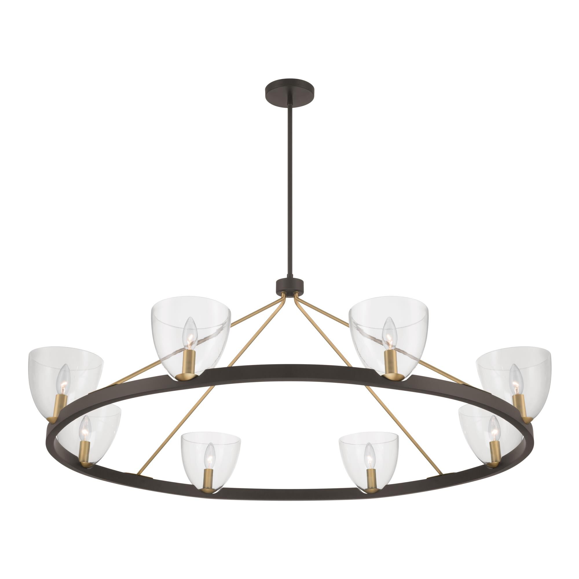 Shown in Dark Bronze finish and Clear glass