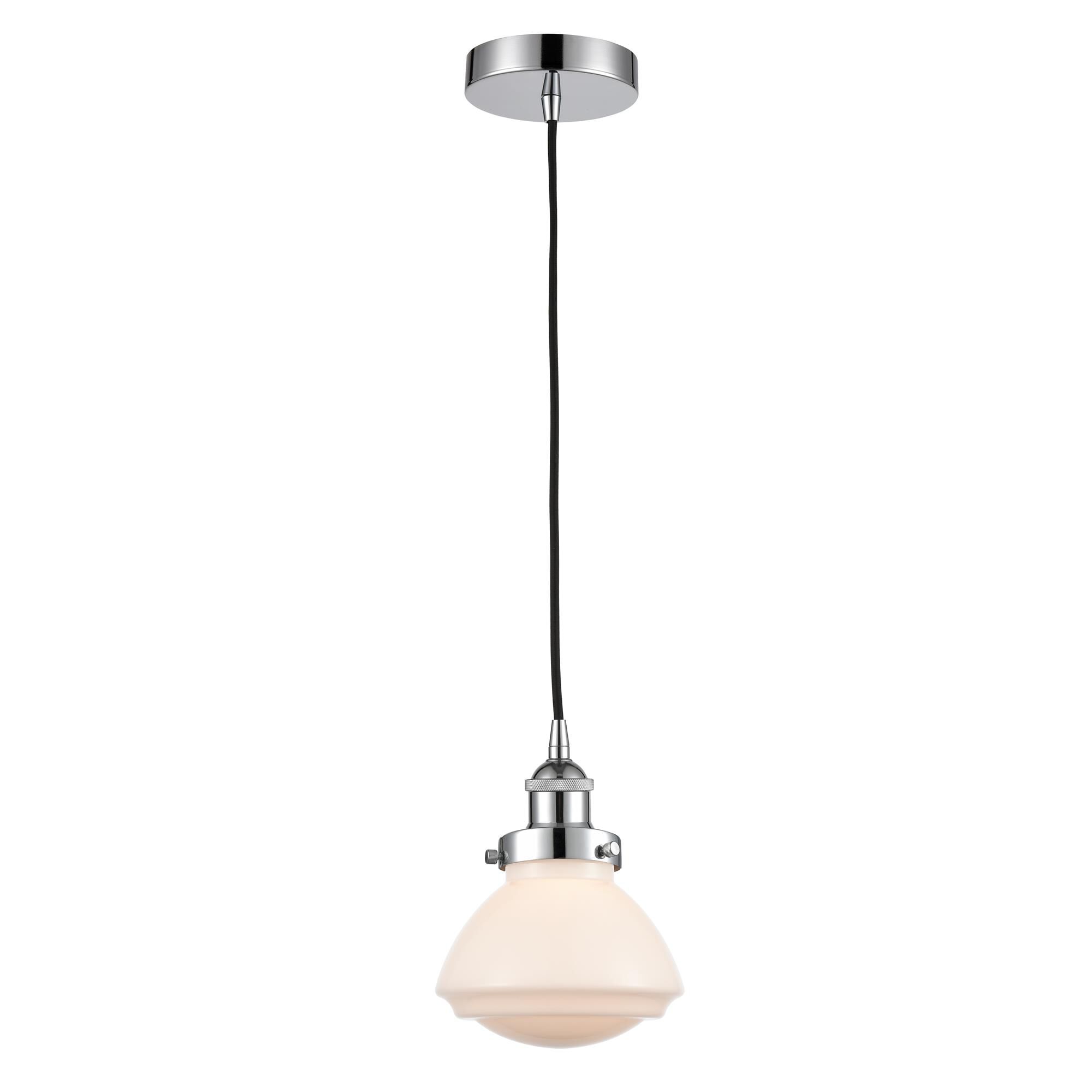 Shown in Polished Chrome finish and Frosted glass
