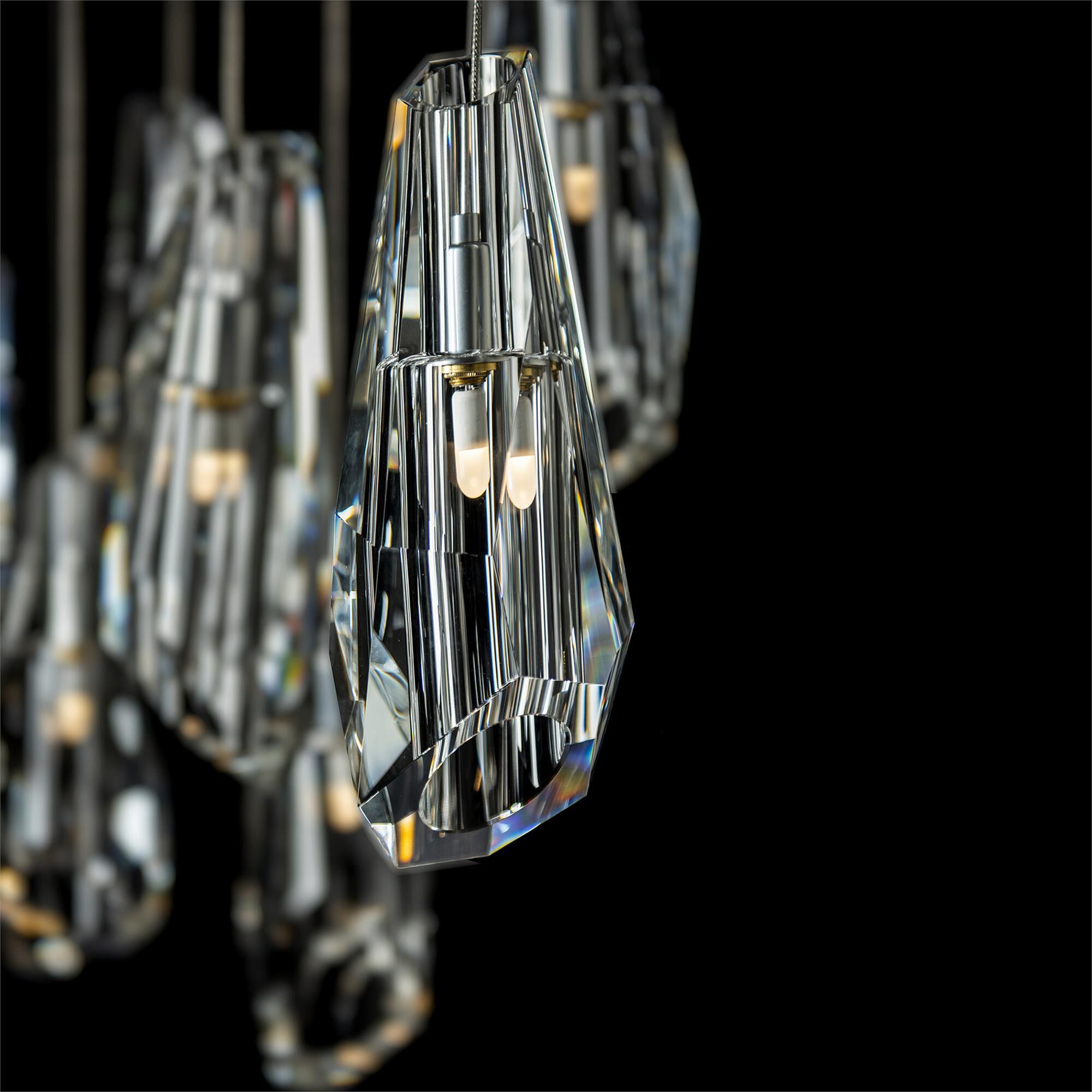 Shown in Sterling finish and Crystal accent