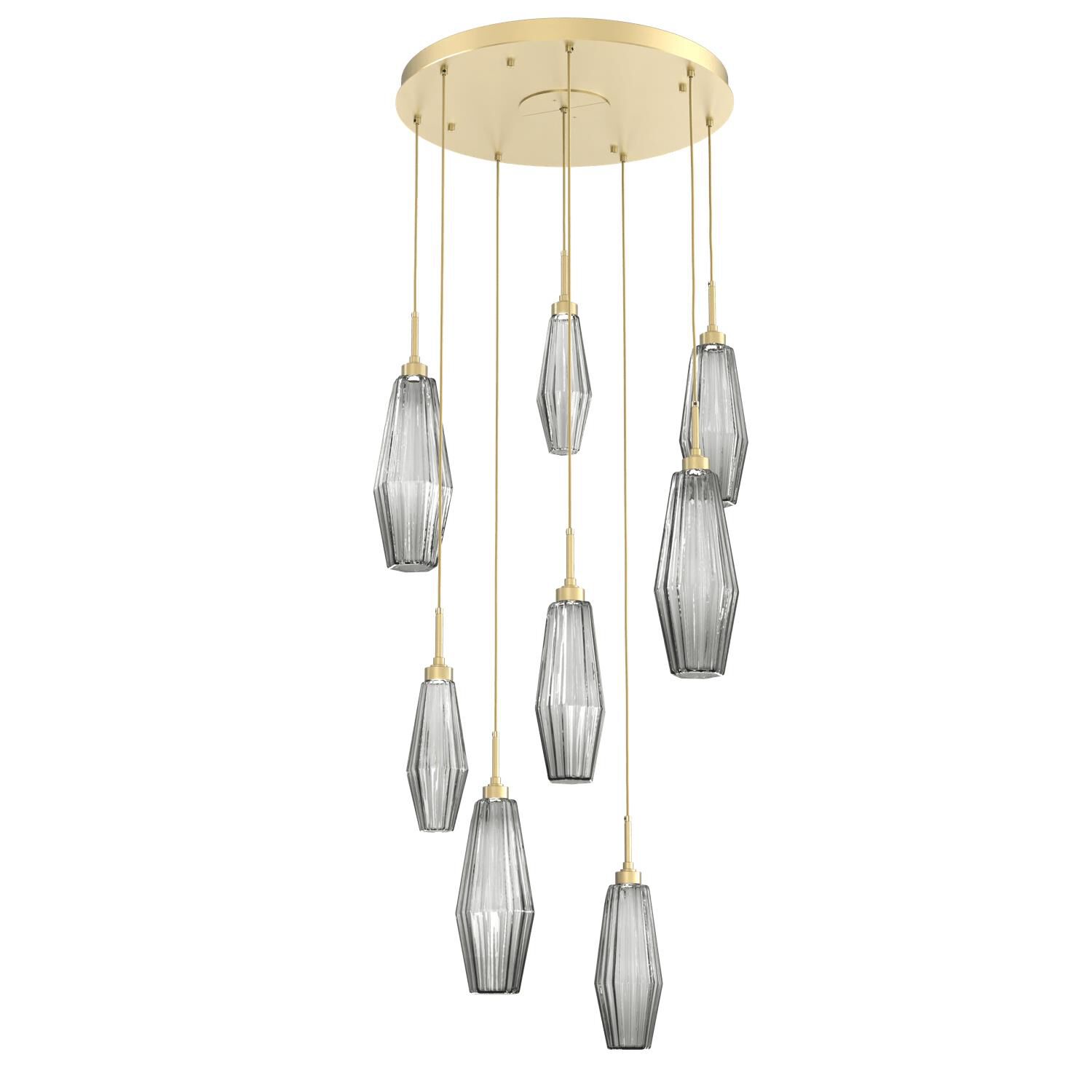 Aalto 27 Inch 8 Light LED Multi Light Pendant by Hammerton Studio