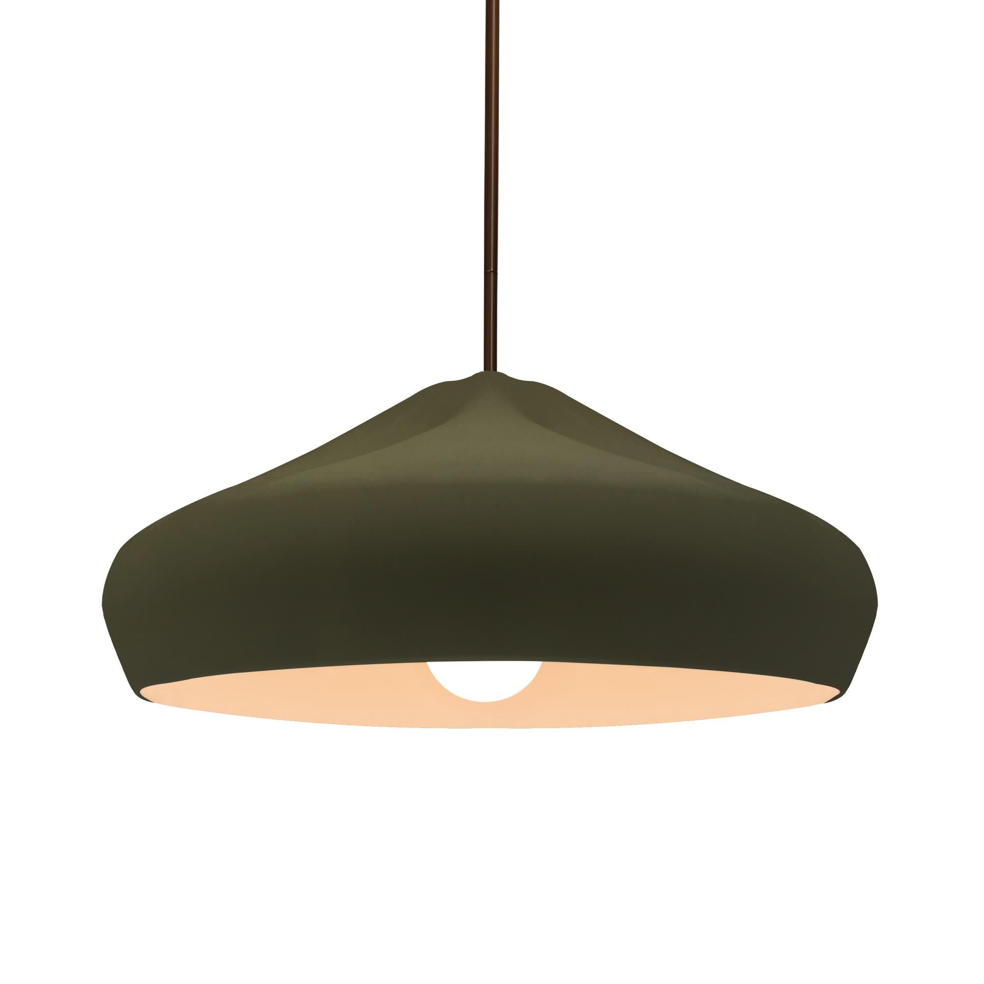 Shown in Dark Bronze finish and Matte Green shade