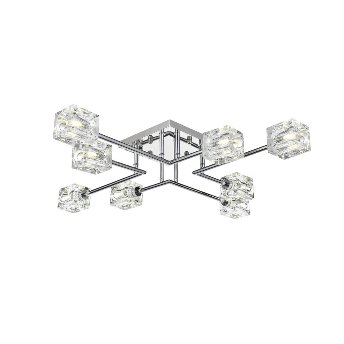 Lyra 32 Inch Semi Flush Mount by Elegant Lighting