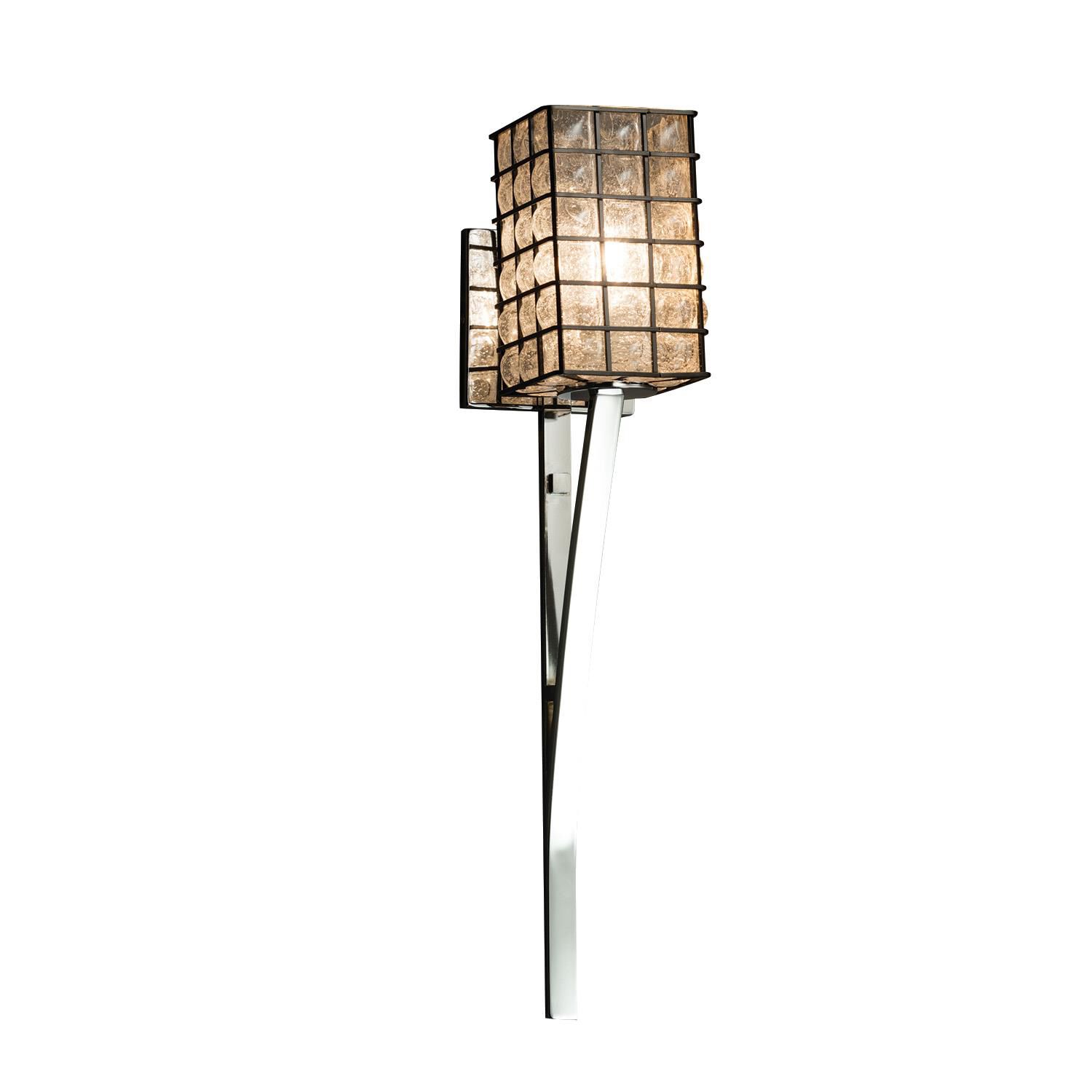 Wire Glass 21 Inch Wall Sconce by Justice Design Group