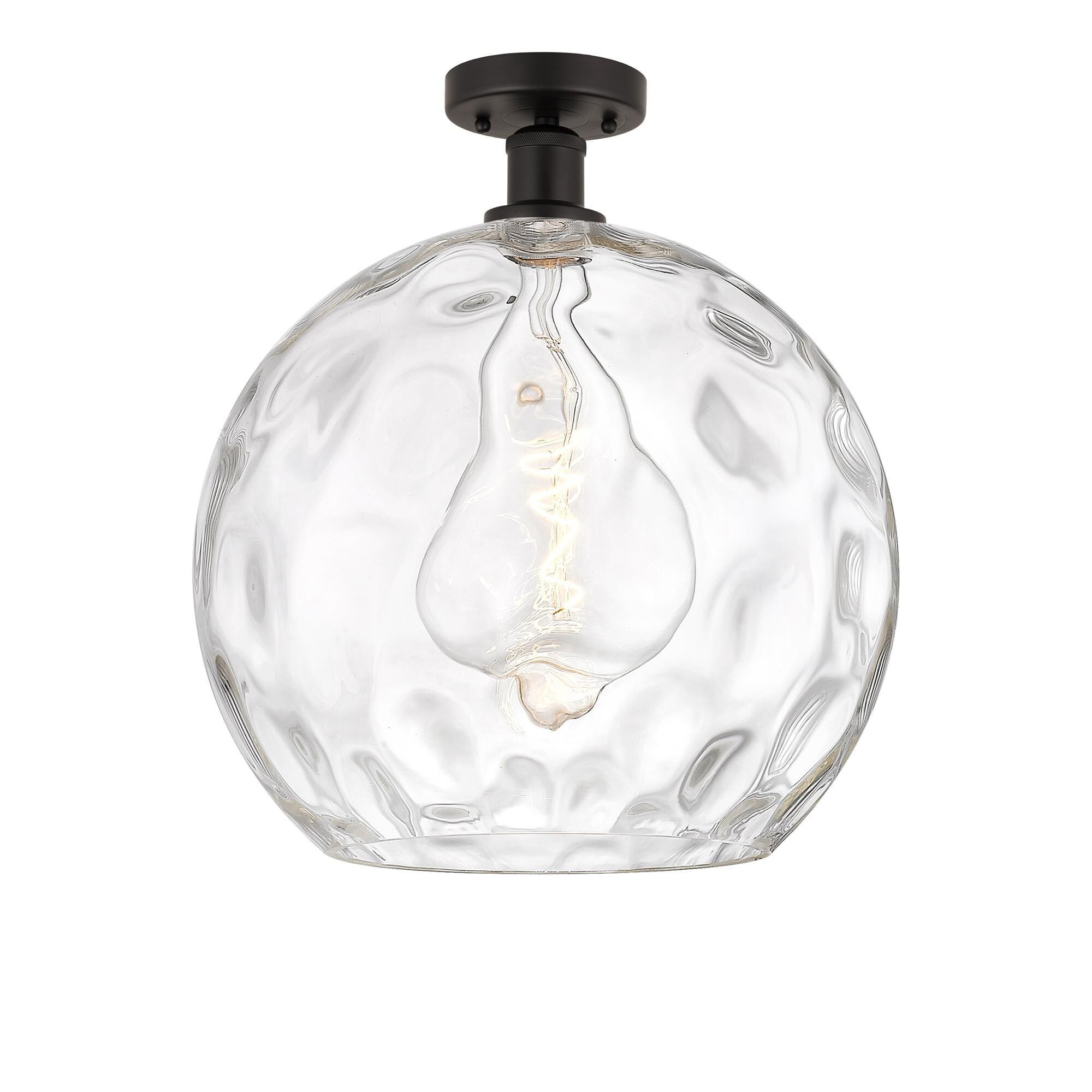 Shown in Oil Rubbed Bronze finish and Clear Water glass