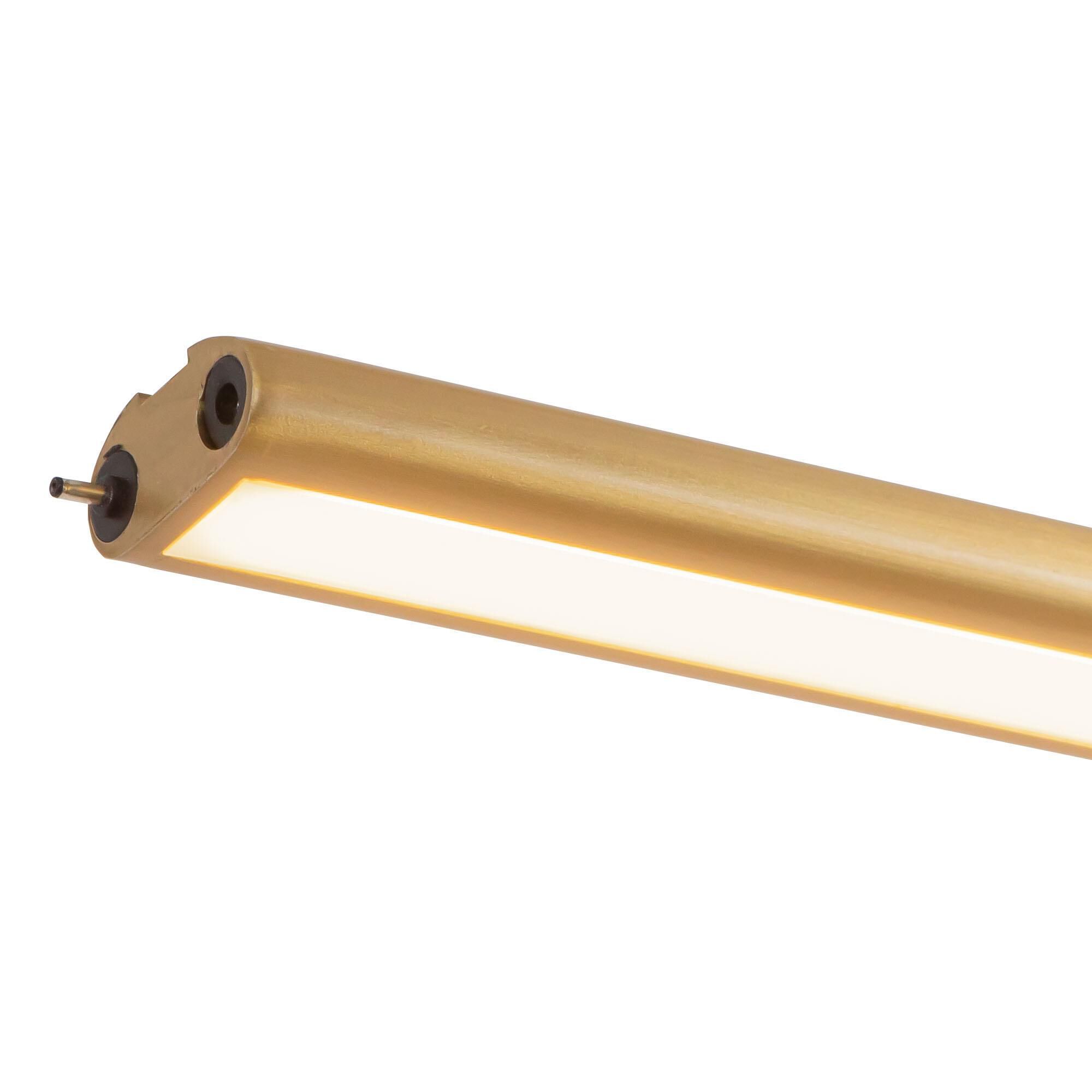 Shown in Brushed Gold finish and White Silicone Diffuser glass