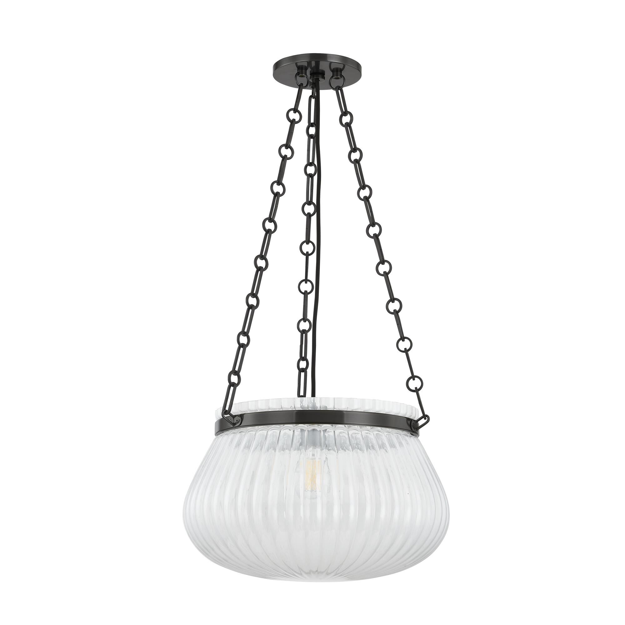 Shown in Old Bronze finish and Clear glass