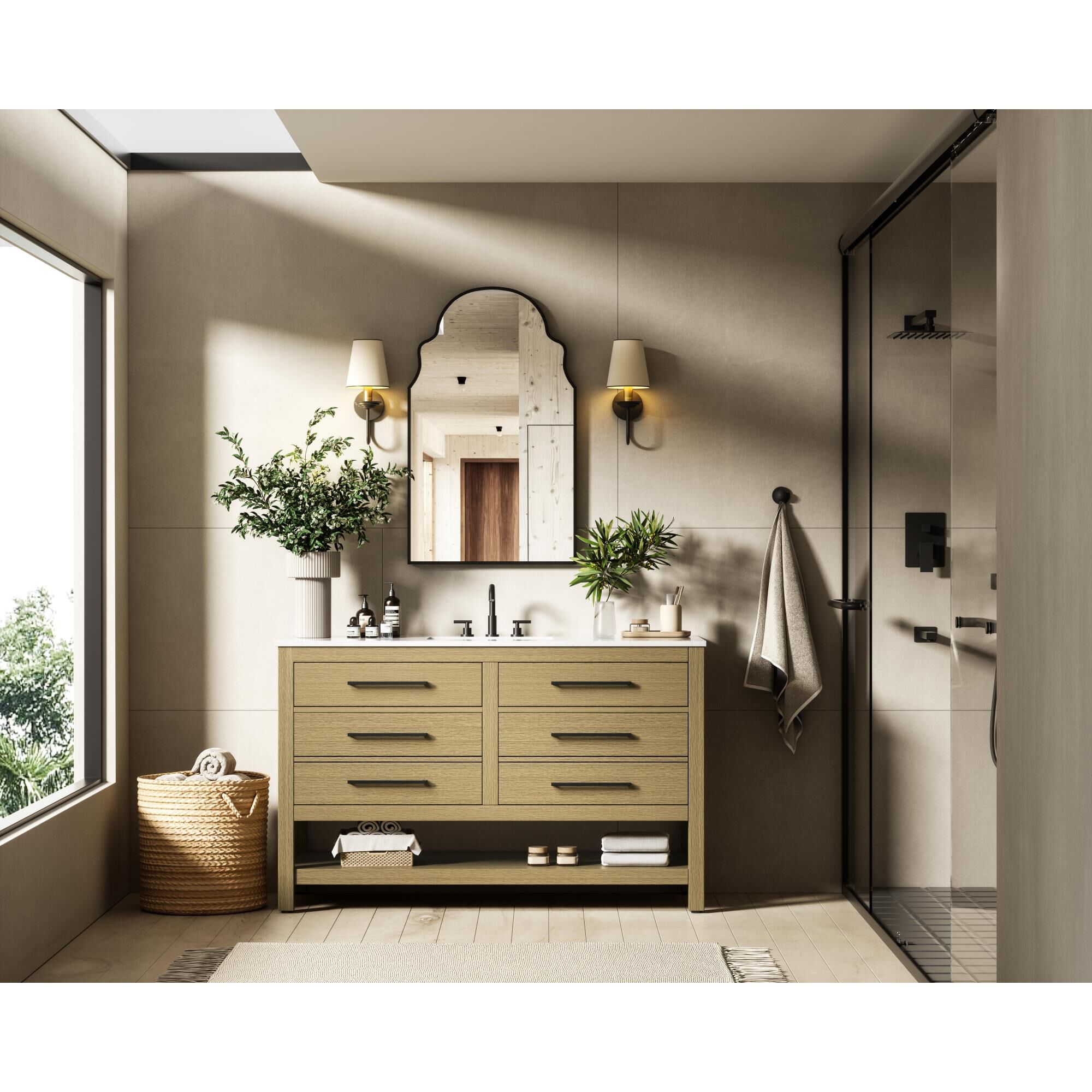 Karson 54 Inch Bath Vanity by Elegant Dcor