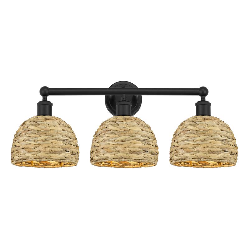 Bruno Marashlian Woven Rattan 26 Inch Bath Vanity Light by Innovations Lighting