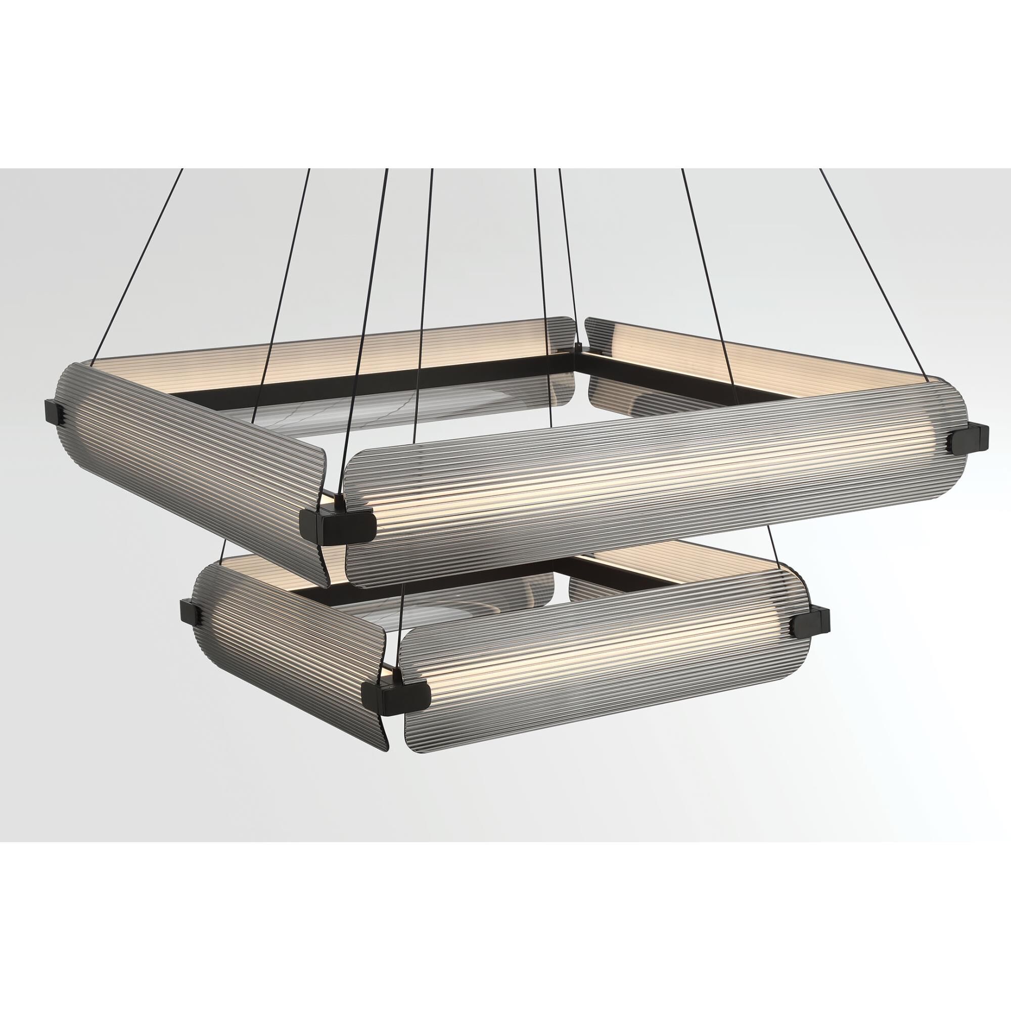 Shown in Matte Black finish and Smoked glass