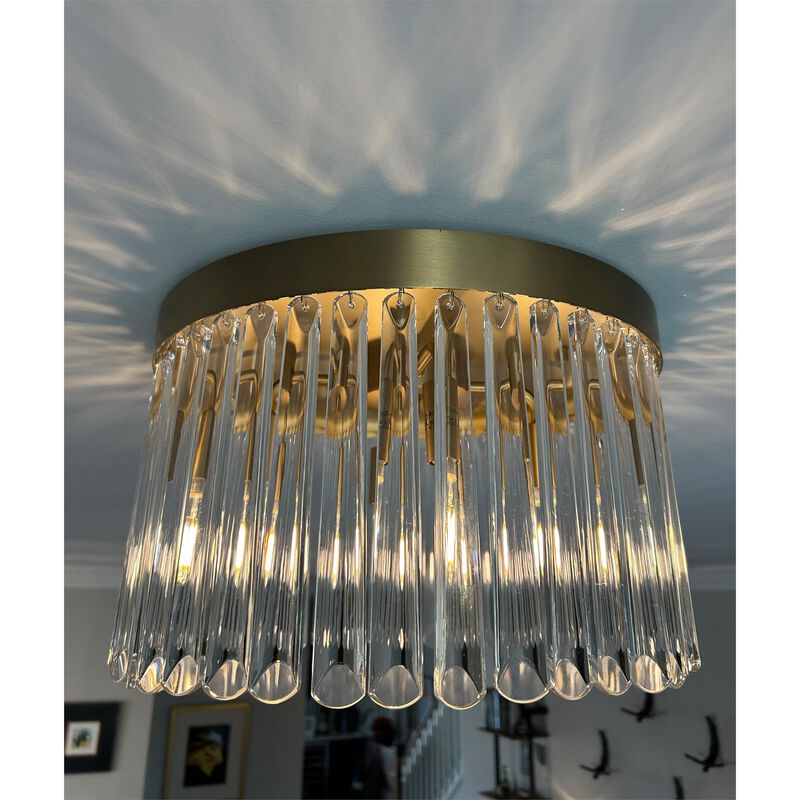 Emory 15 Inch 4 Light Flush Mount by Crystorama