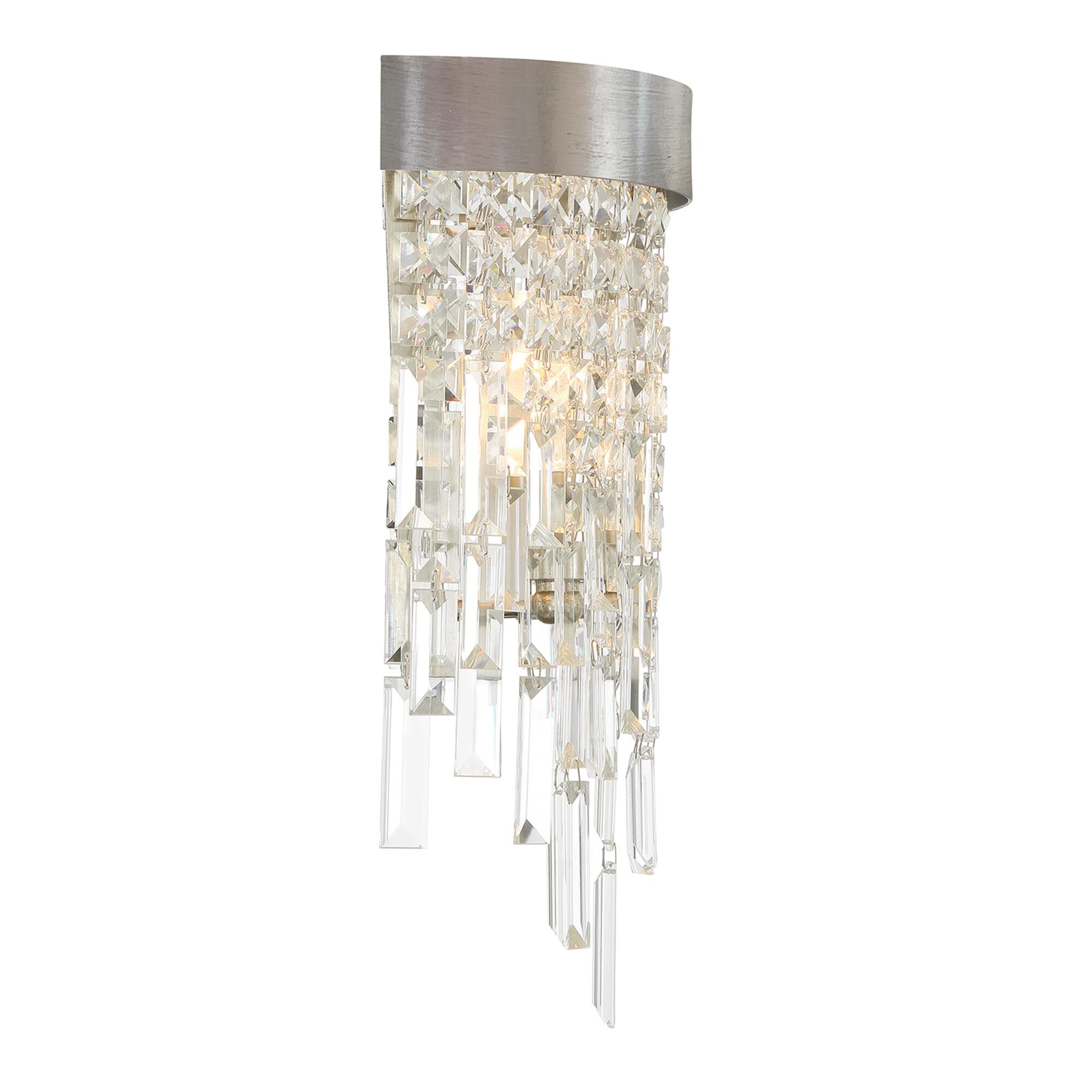 Shown in Antique Silver finish and Hand Cut crystal