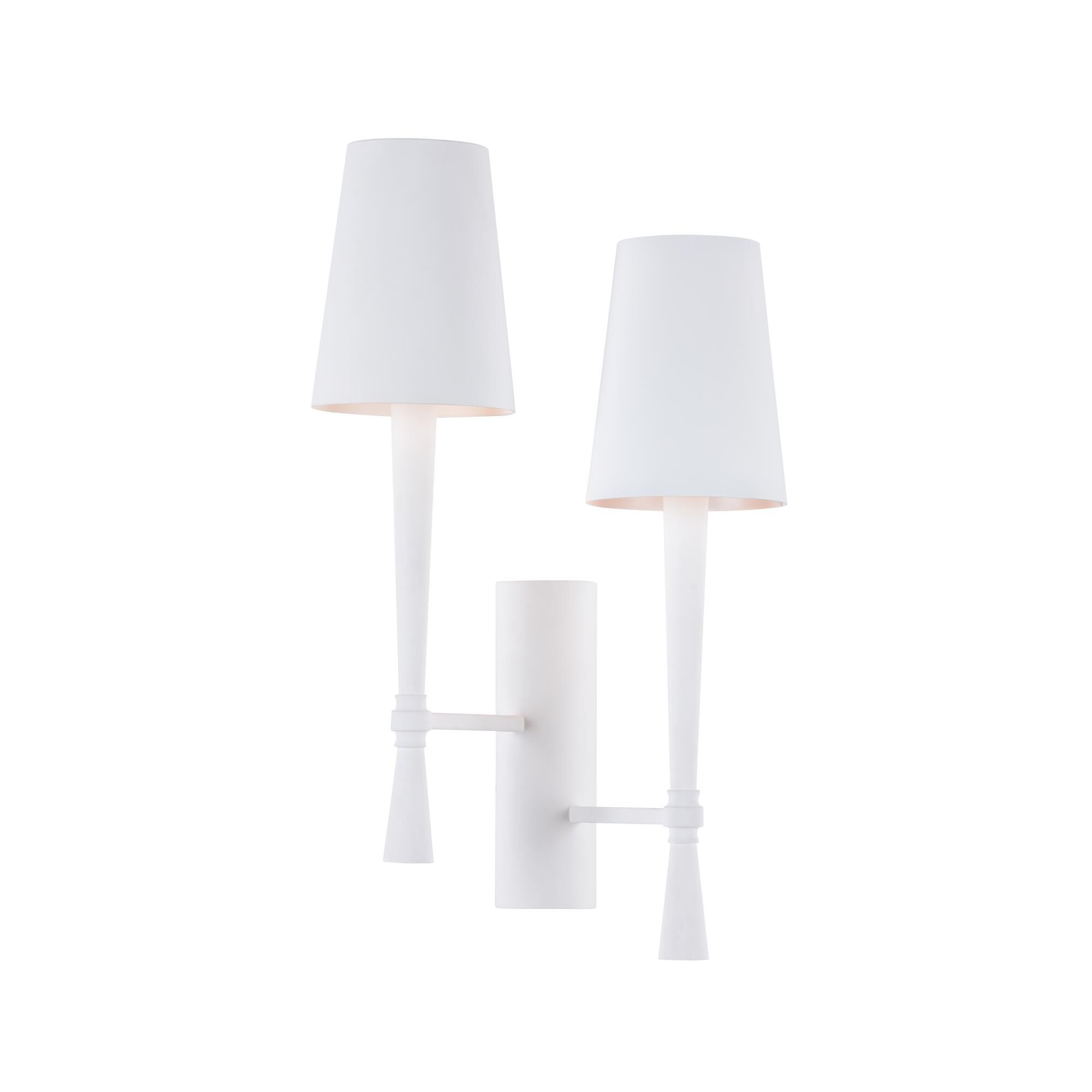 Dumas Plaster 17 Inch Wall Sconce by Wildwood