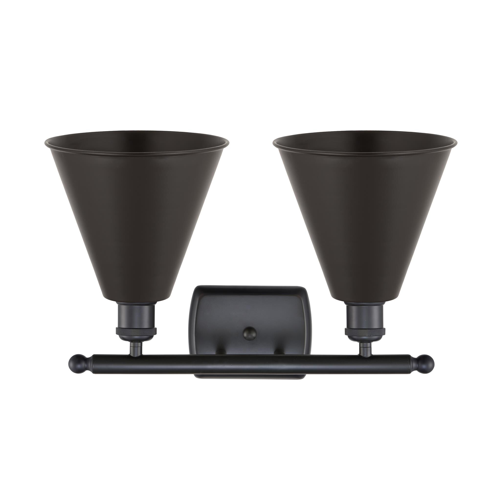 Shown in Matte Black finish and Matte Black Ballston Cone shade