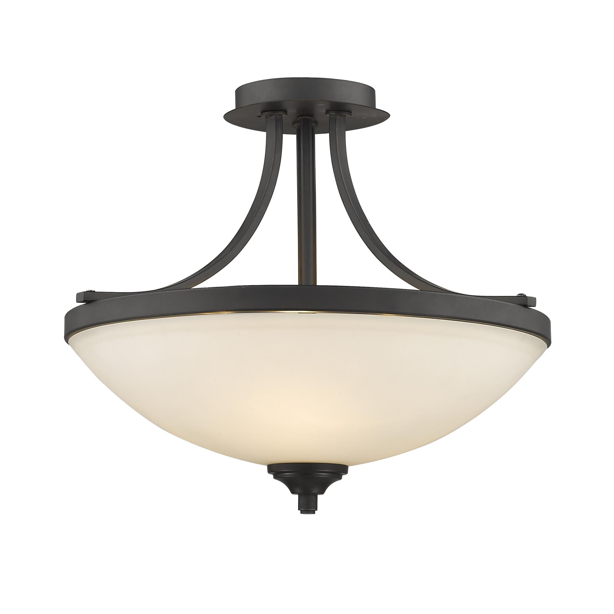Bordeaux 17 Inch 3 Light Semi Flush Mount by Z-Lite
