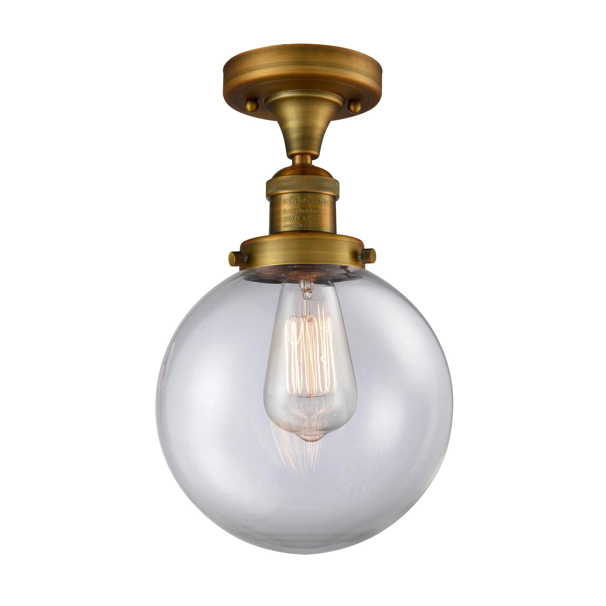Bruno Marashlian Beacon 8 Inch 1 Light Semi Flush Mount by Innovations Lighting