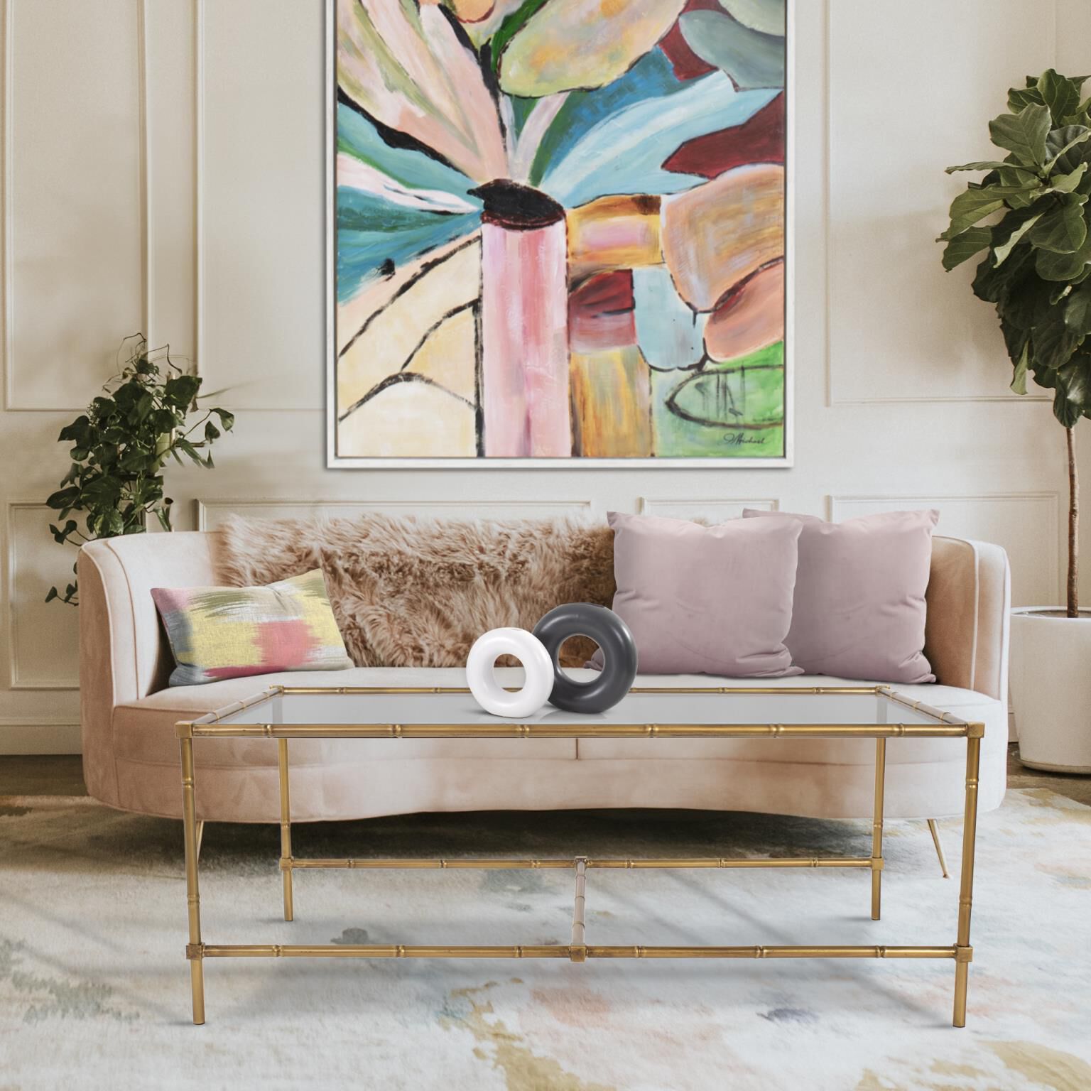 The Benoit Coffee Table by Howard Elliott Collection