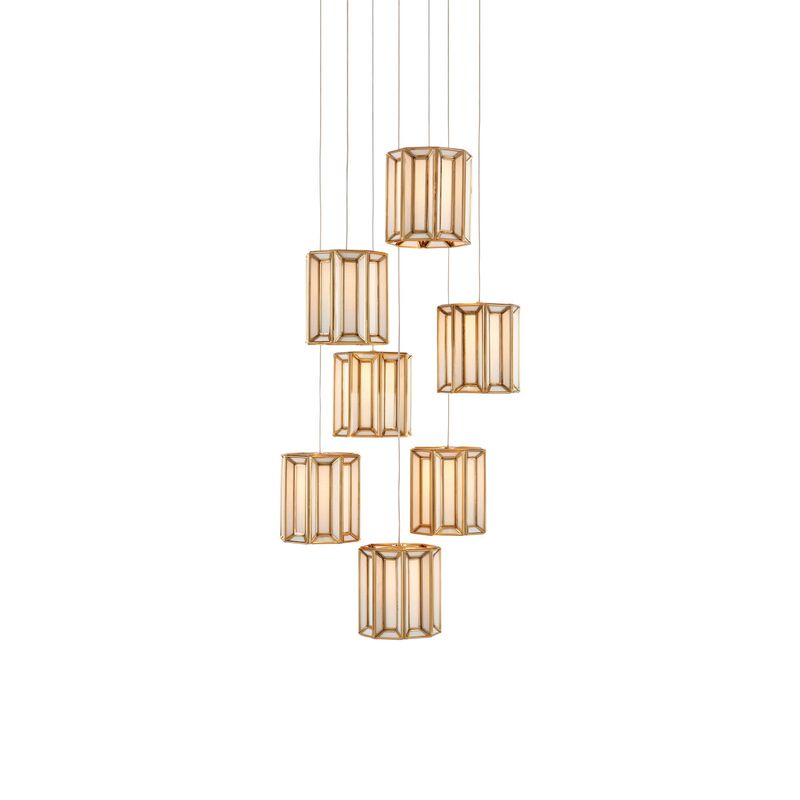 Daze 17 Inch Multi Light Pendant by Currey and Company