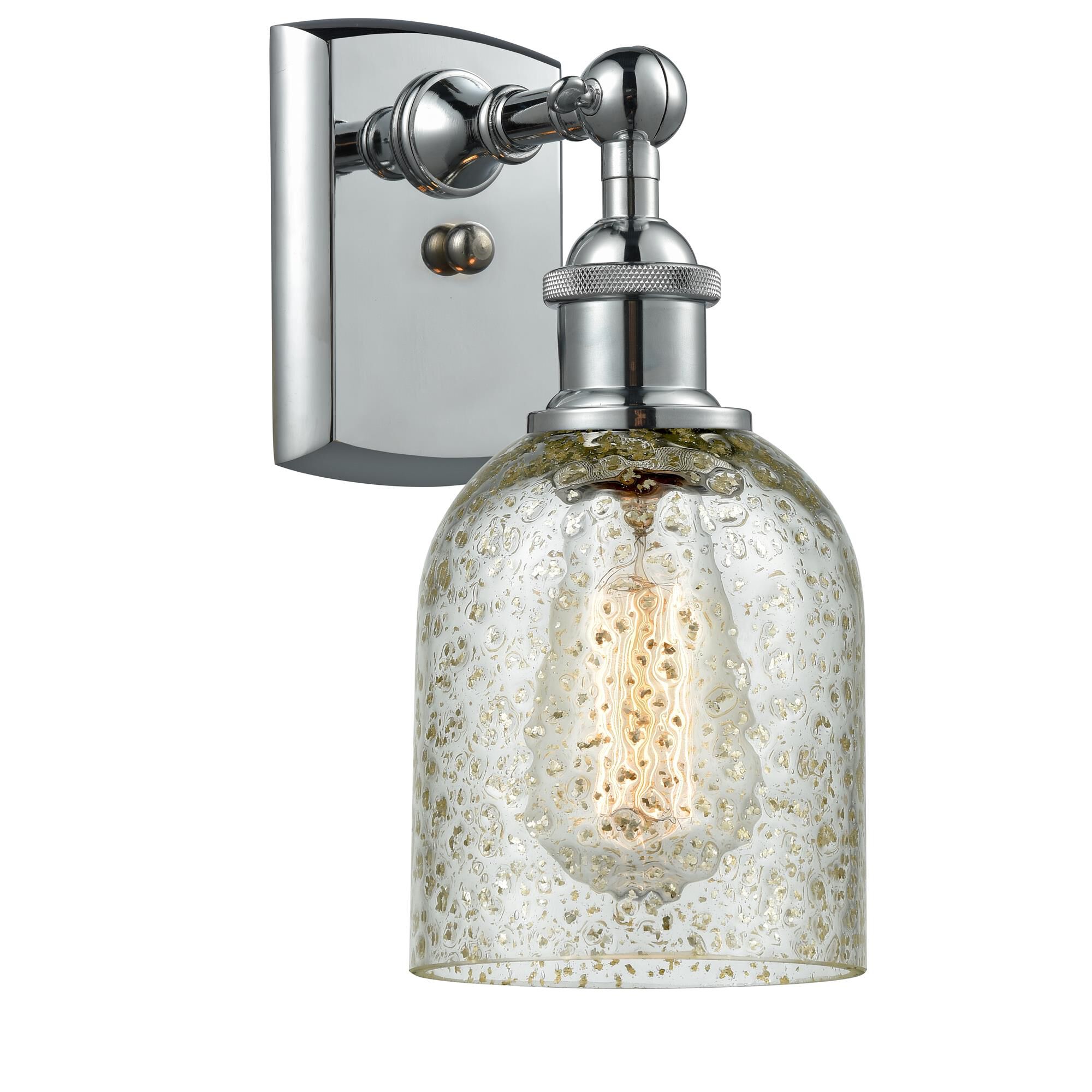 Shown in Polished Chrome finish and Mica glass
