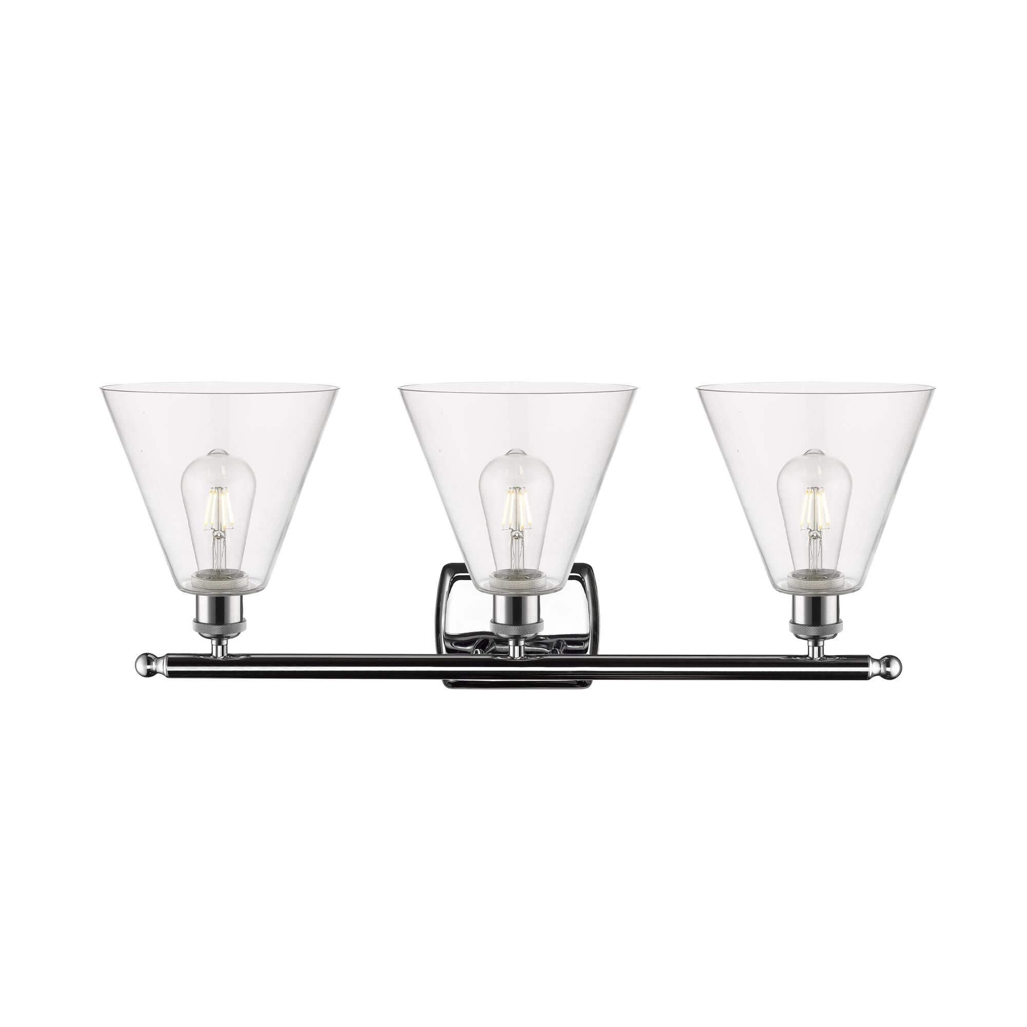 Bruno Marashlian Ballston Cone 28 Inch 3 Light Bath Vanity Light by Innovations Lighting