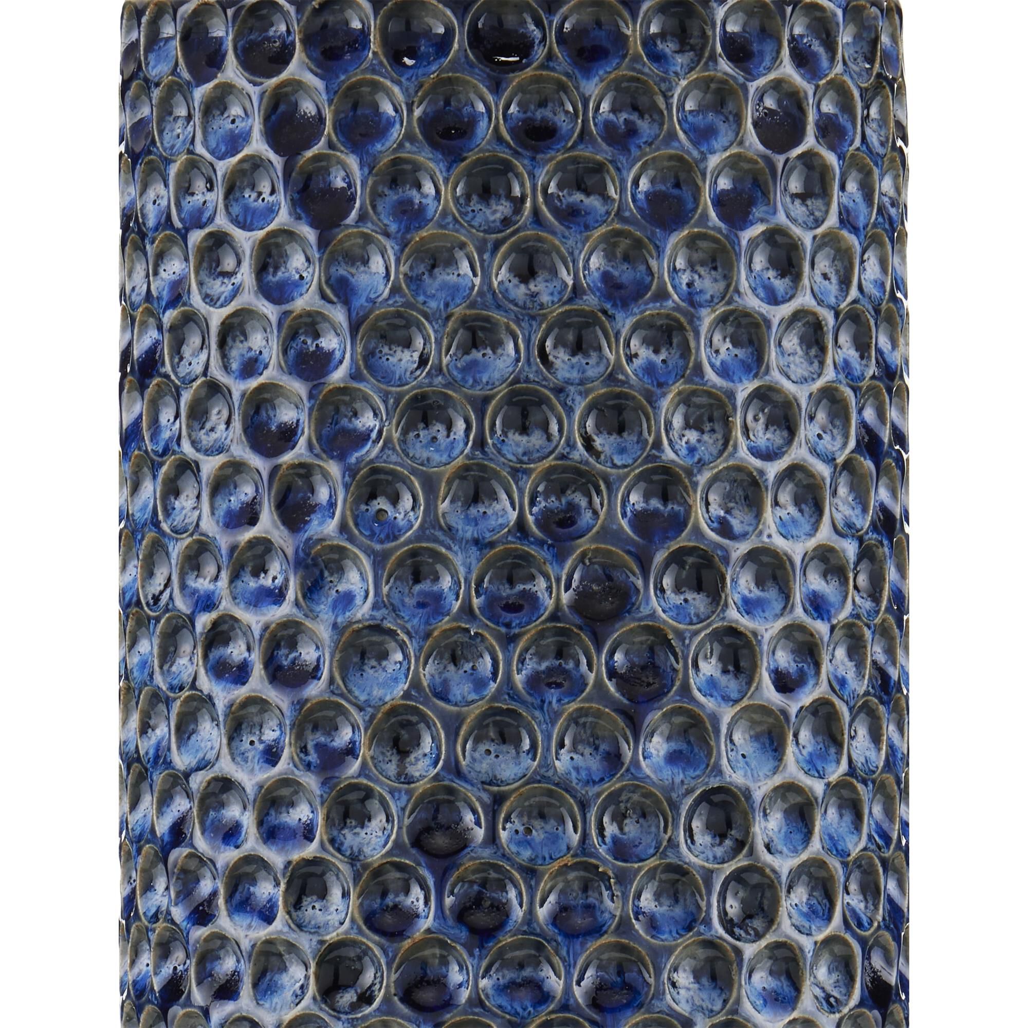 Shown in Reactive Blue/Polished Brass finish and Natural Linen shade