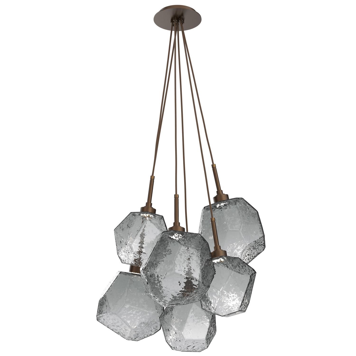 Gem 18 Inch 6 Light LED Multi Light Pendant by Hammerton Studio