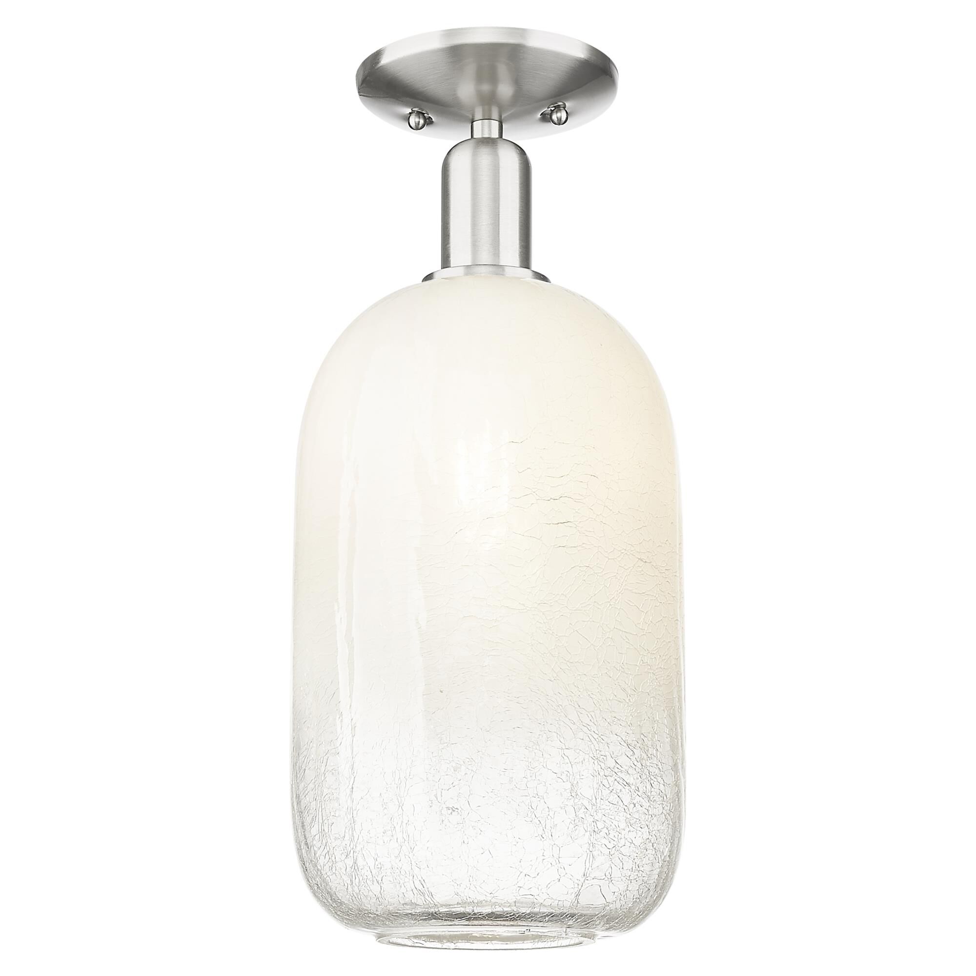 Shown in Brushed Satin Nickel finish and Opal glass