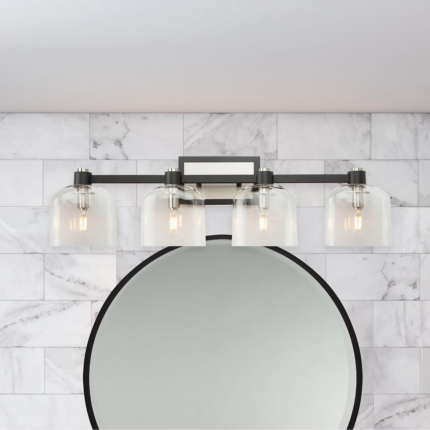Lighting Pulse Lyndon 31 Inch 4 Light Bath Vanity Light by Artcraft