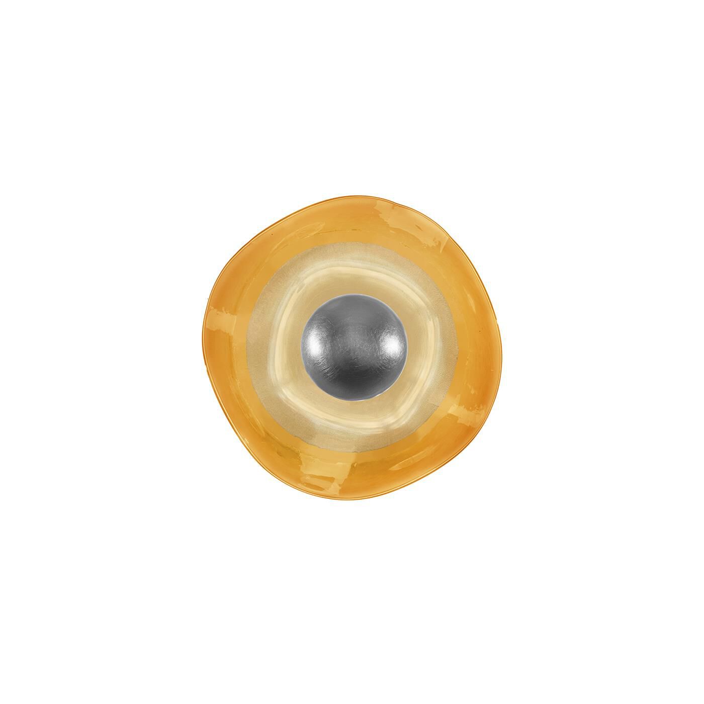 Shown in Silver finish and False crystal and True glass