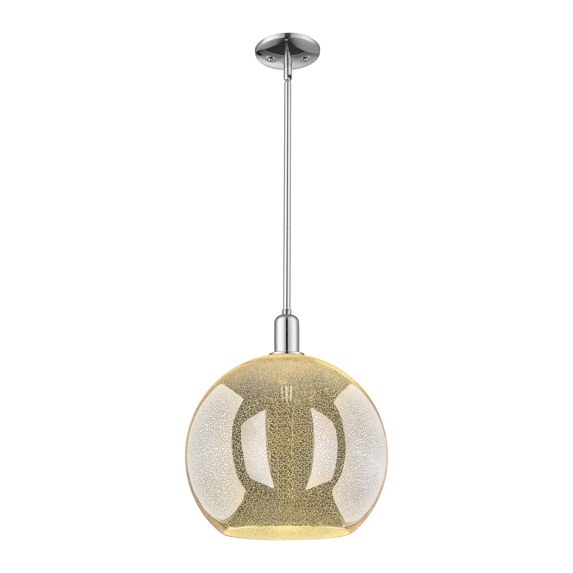 Shown in Polished Chrome finish and Mercury glass