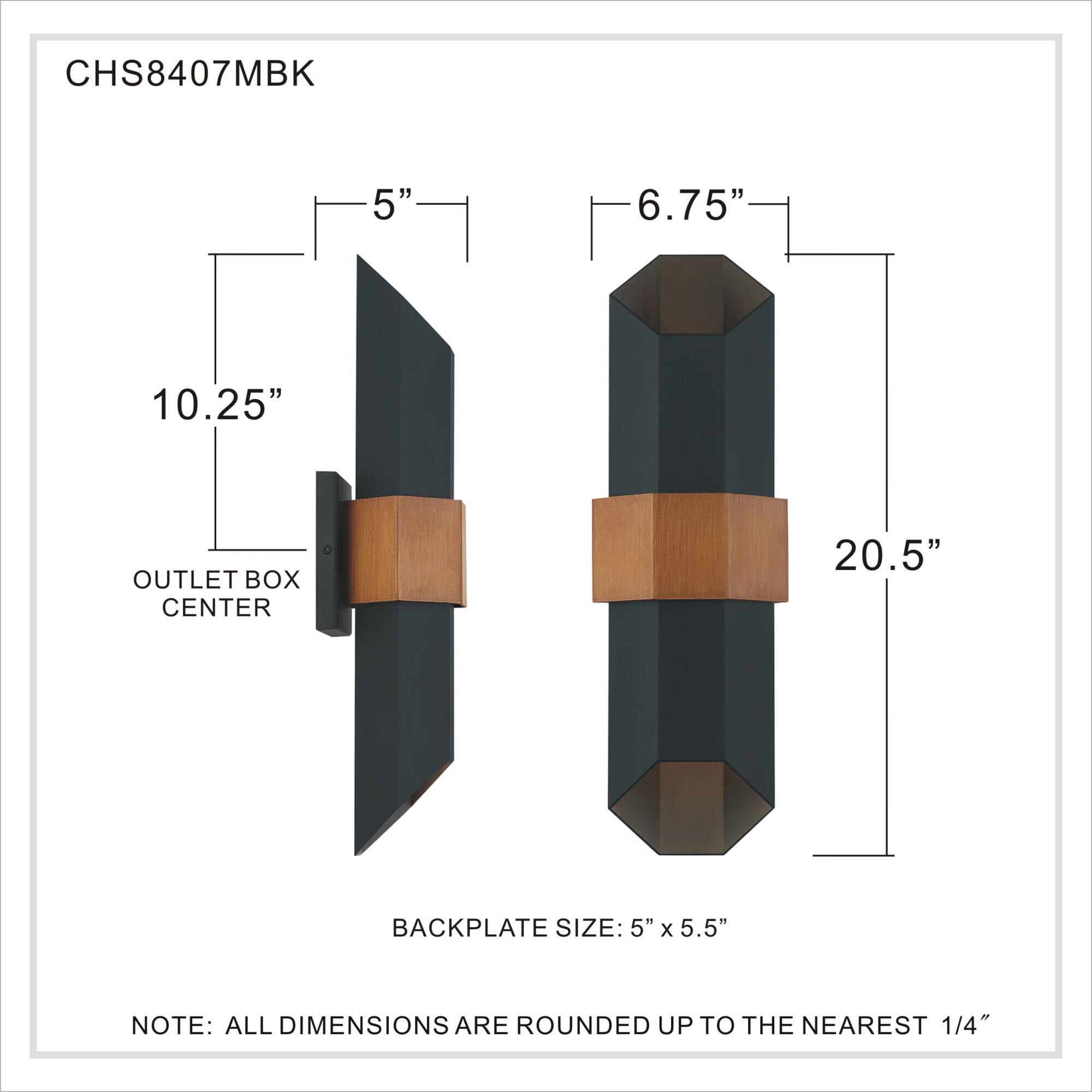 Quoizel Chasm 20 Inch Tall LED Outdoor Wall Light