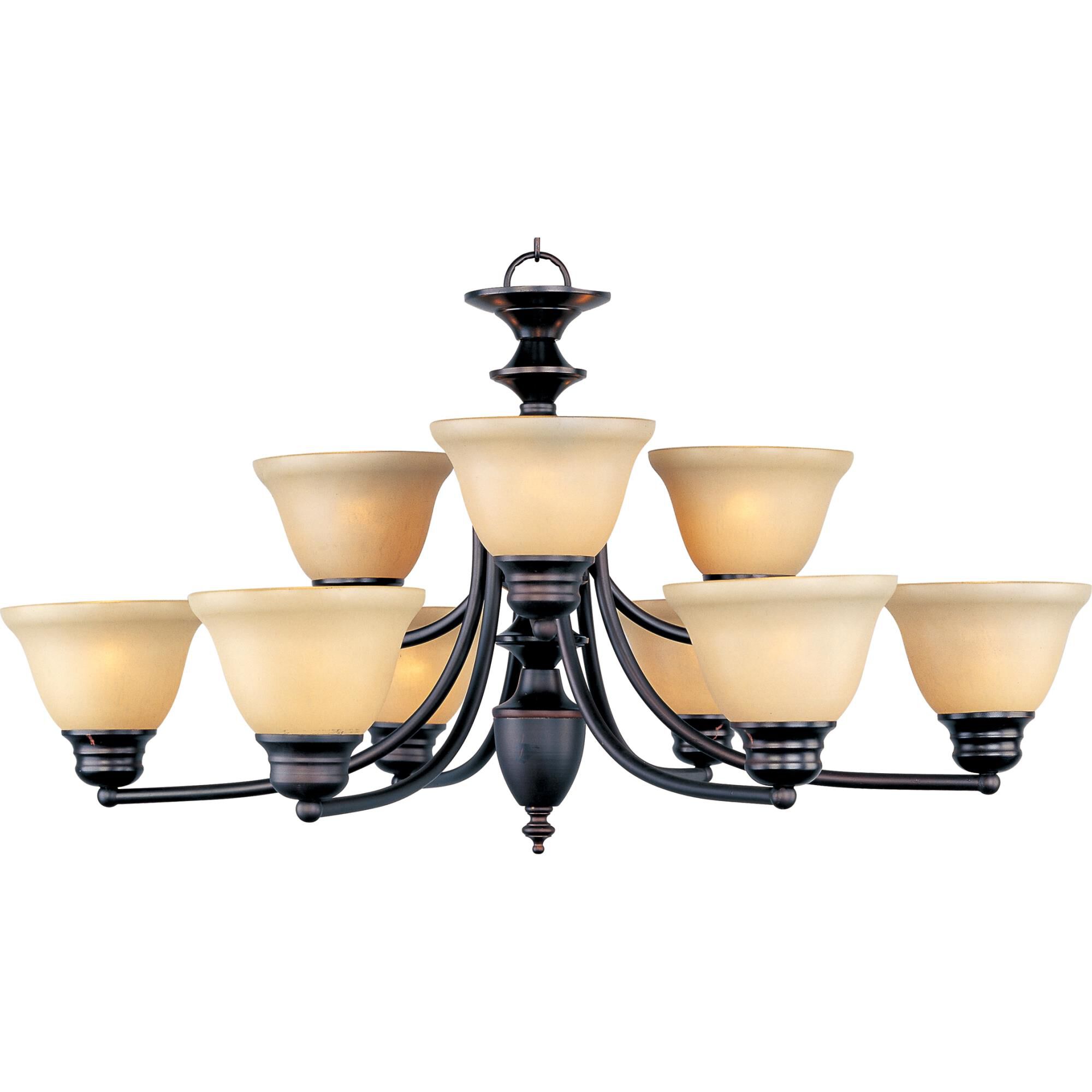 Malaga 31 Inch 9 Light Chandelier by Maxim Lighting