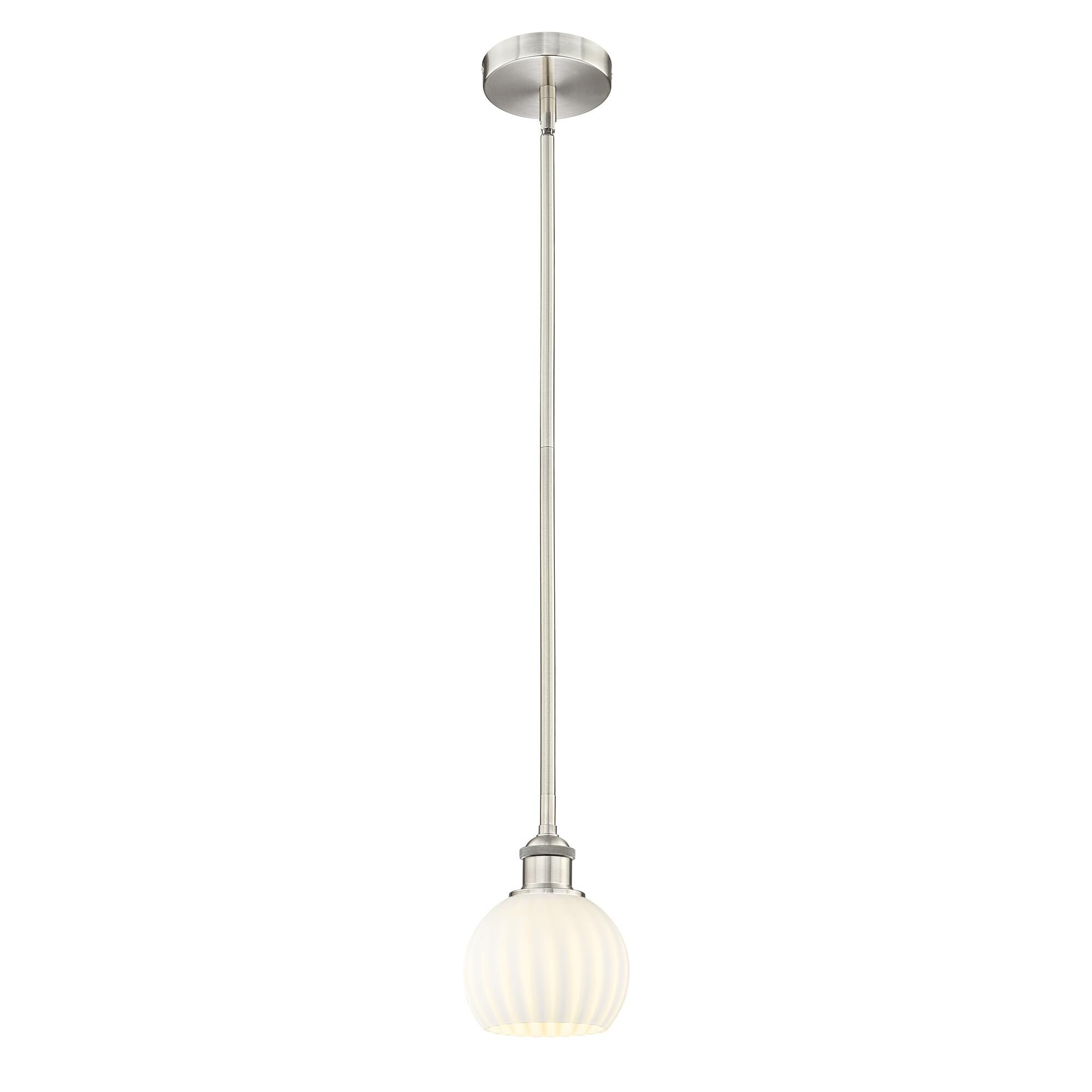 Bruno Marashlian White Venetian 6 Inch Mini Pendant by Innovations Lighting