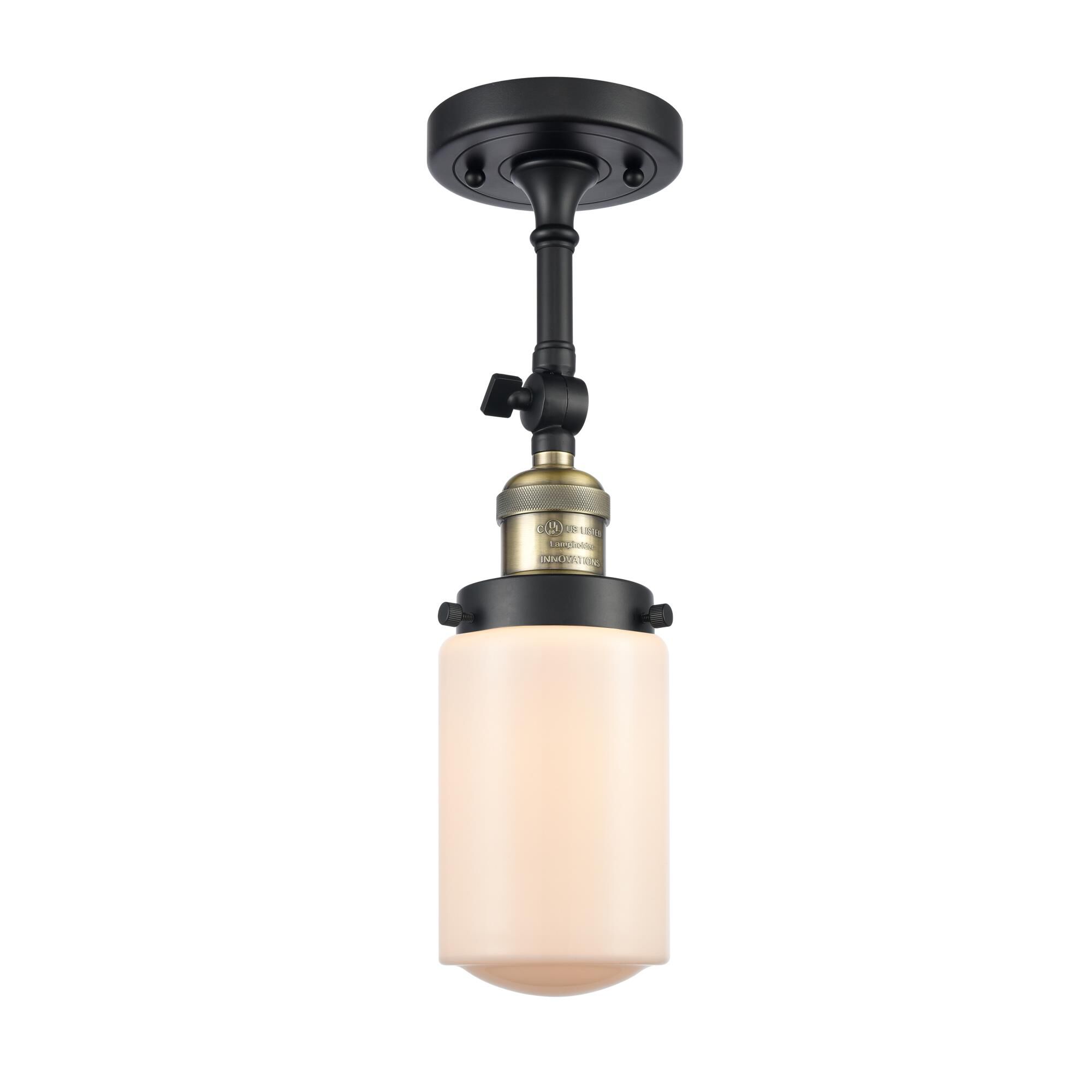 Bruno Marashlian Dover 4 Inch 1 Light Semi Flush Mount by Innovations Lighting