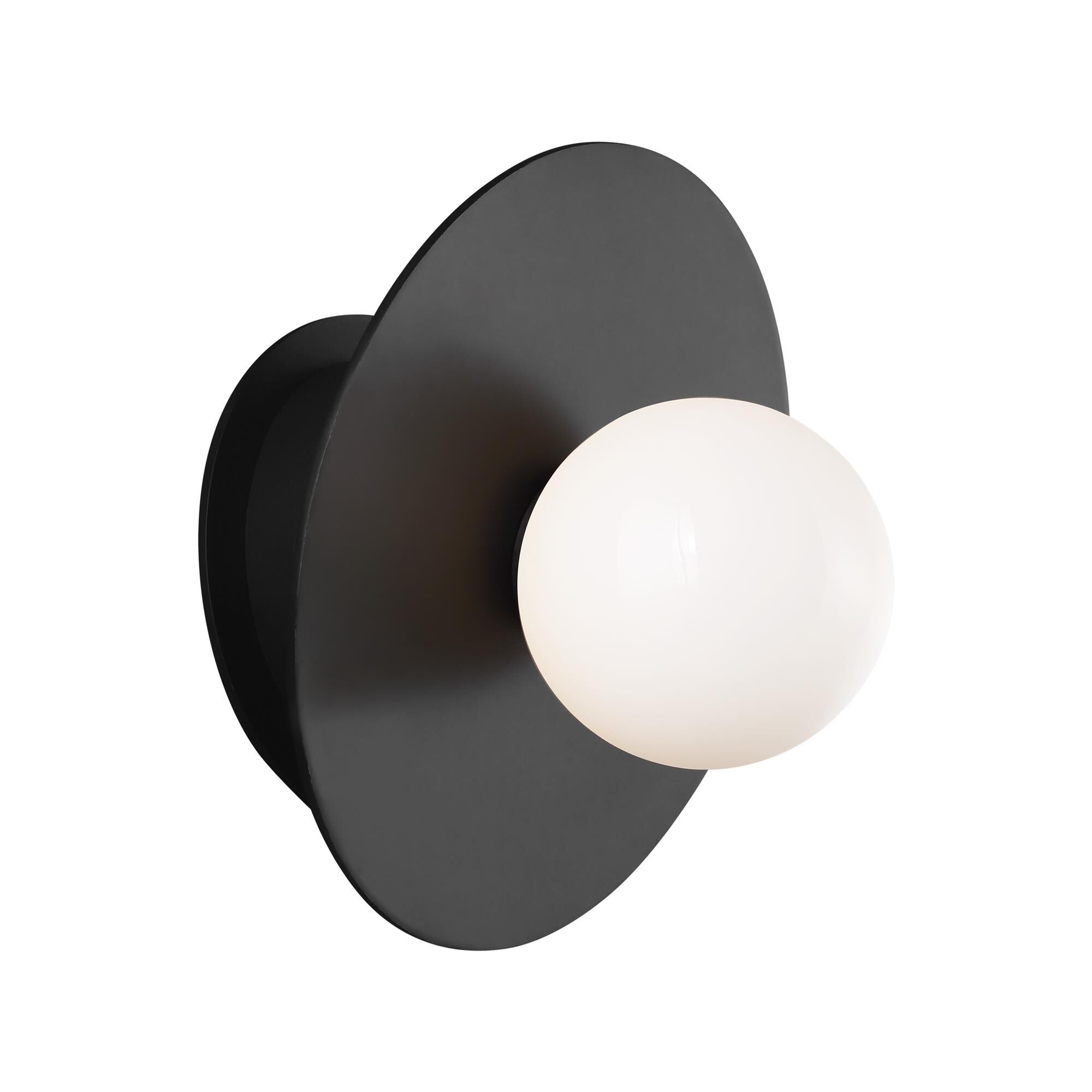 Shown in Midnight Black finish and Milk Whitesteel glass