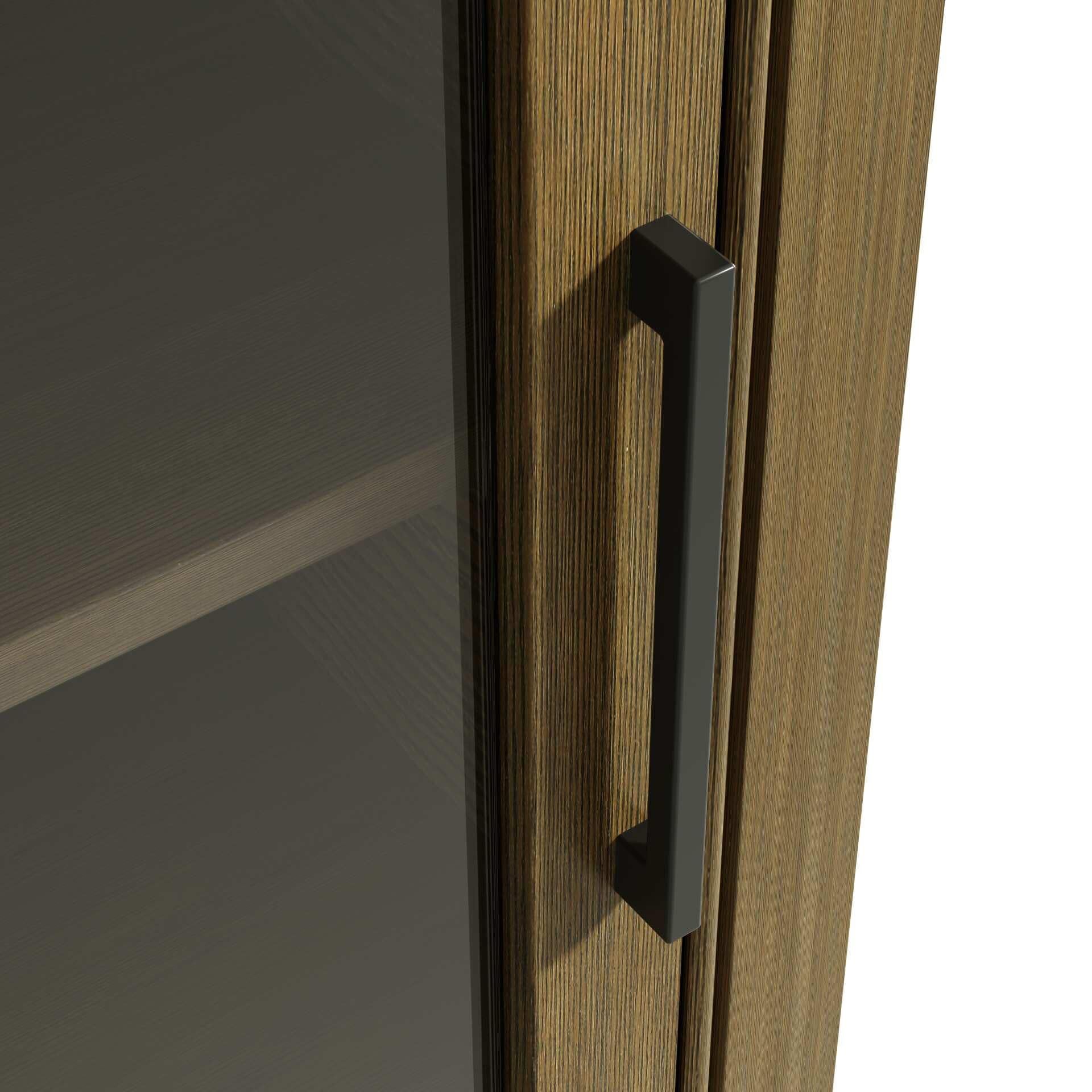 Shown in Hazel Oak finish